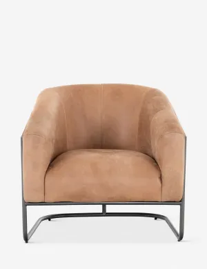 Gianni Leather Accent Chair Lulu and Georgia