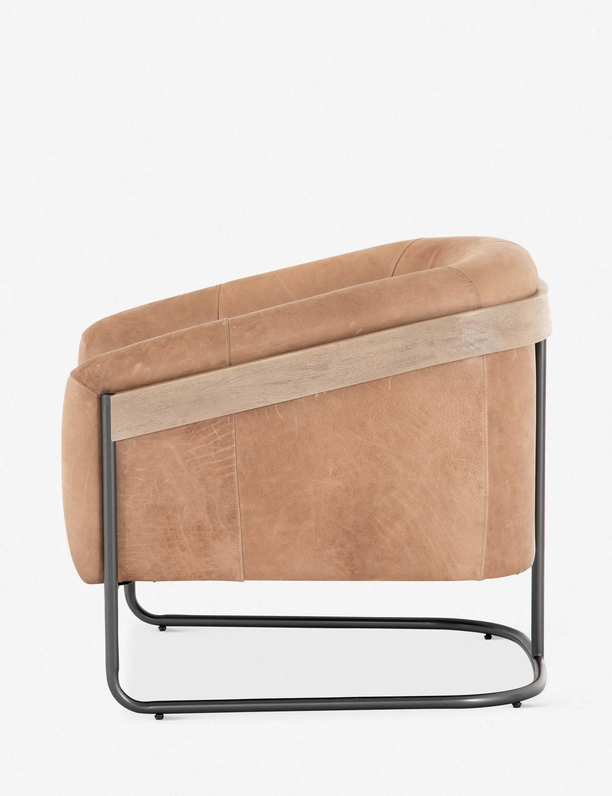 Gianni Leather Accent Chair Lulu and Georgia