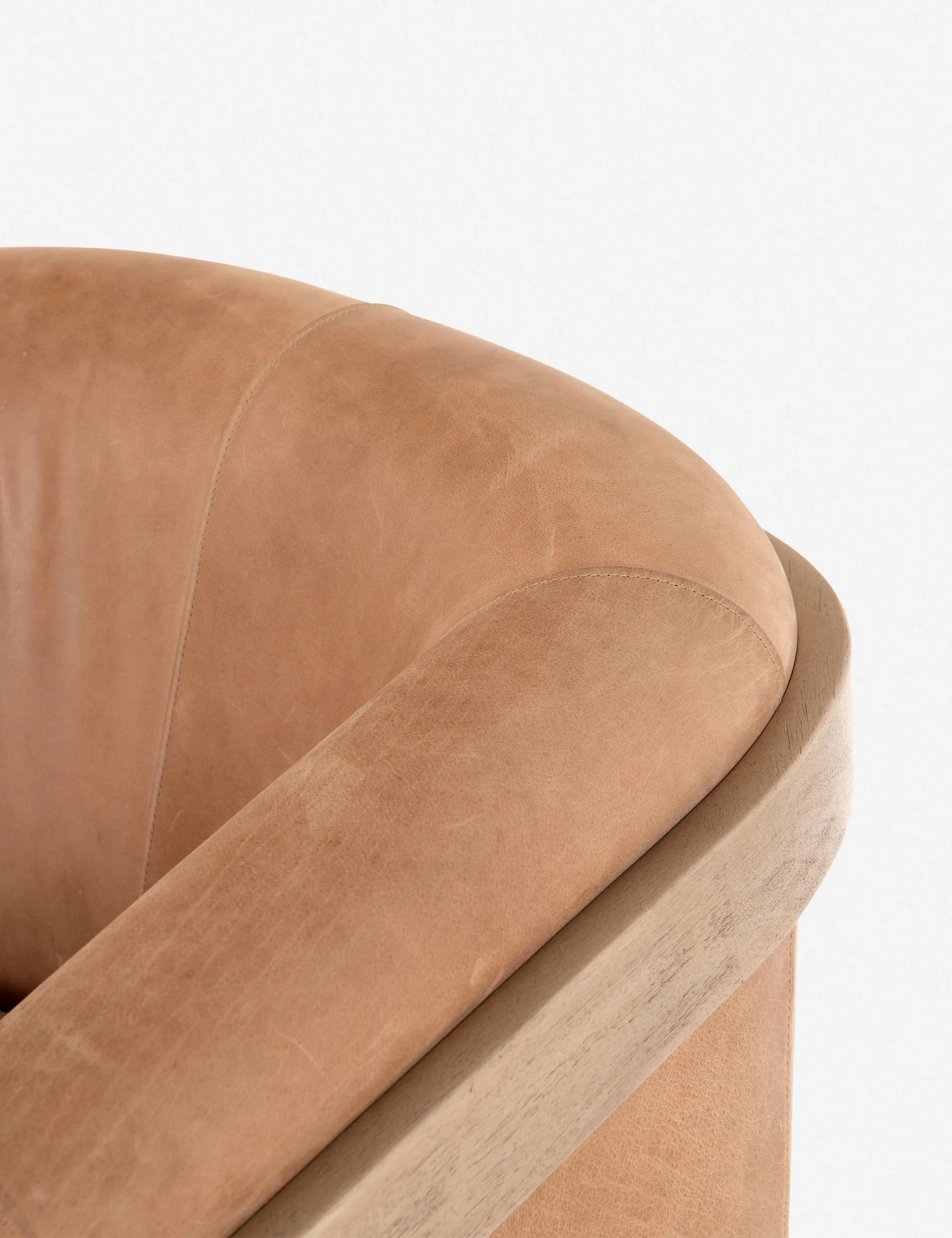 Gianni Leather Accent Chair Lulu and Georgia