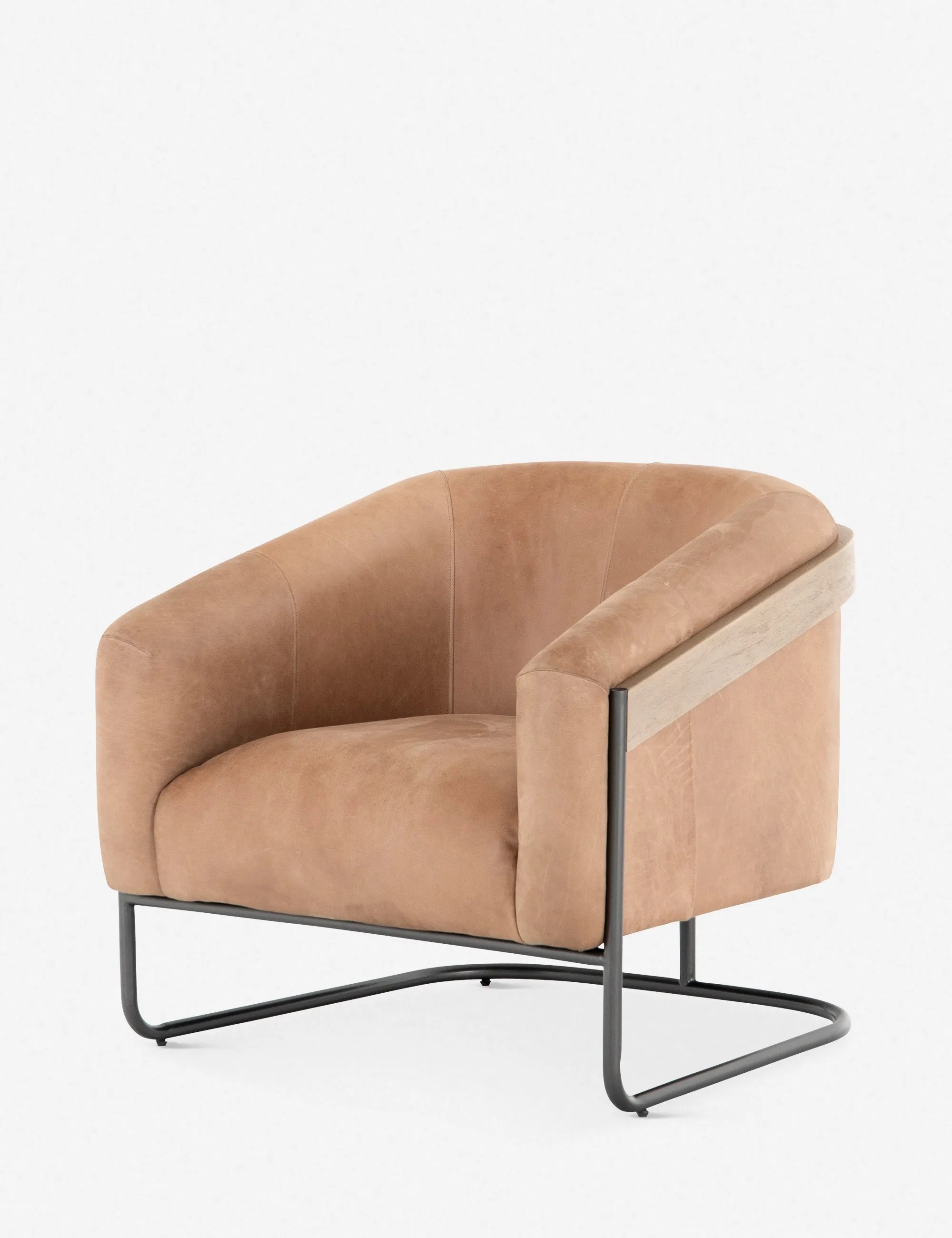 Gianni Leather Accent Chair Lulu and Georgia