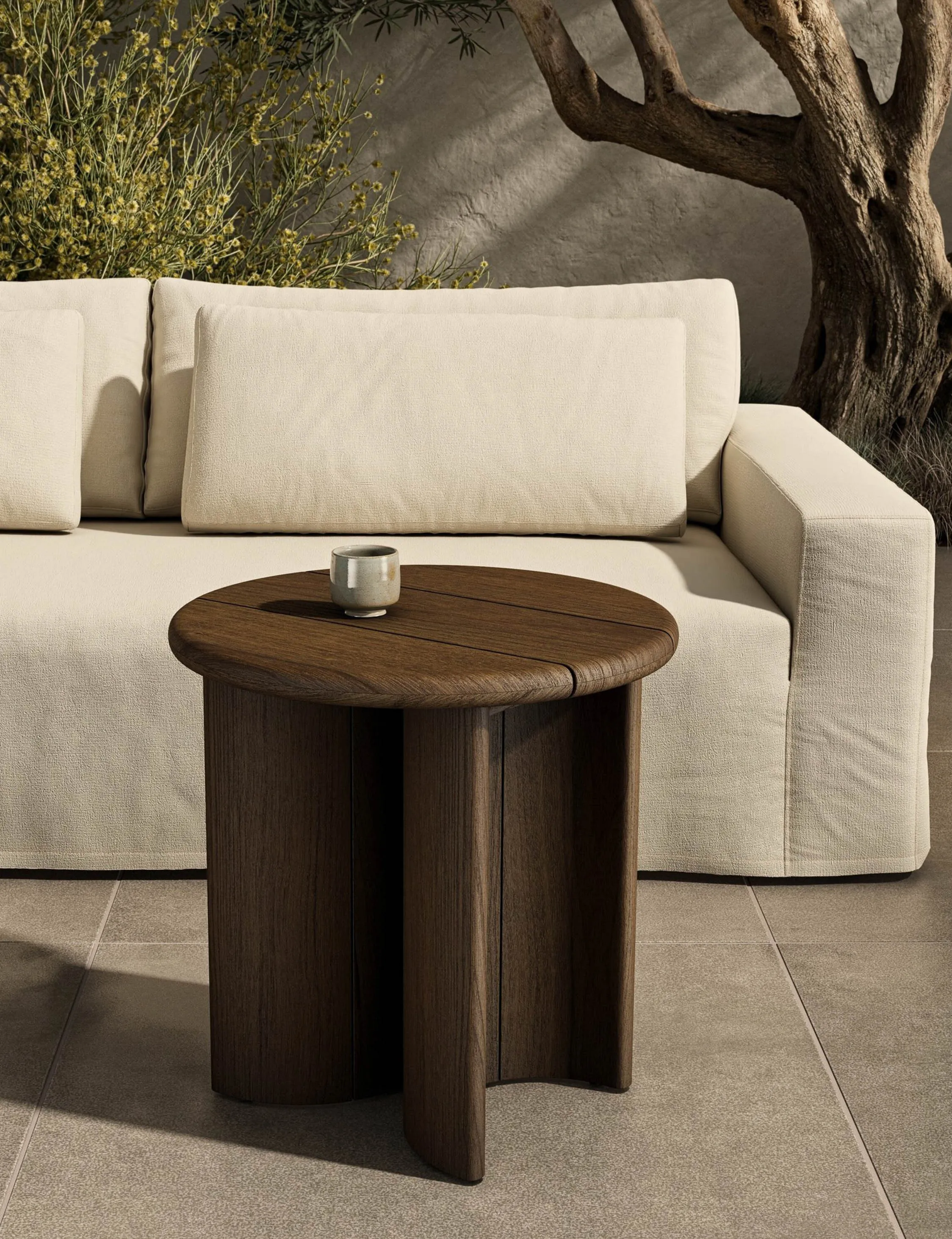 Gilda Outdoor Round Side Table Lulu and Georgia