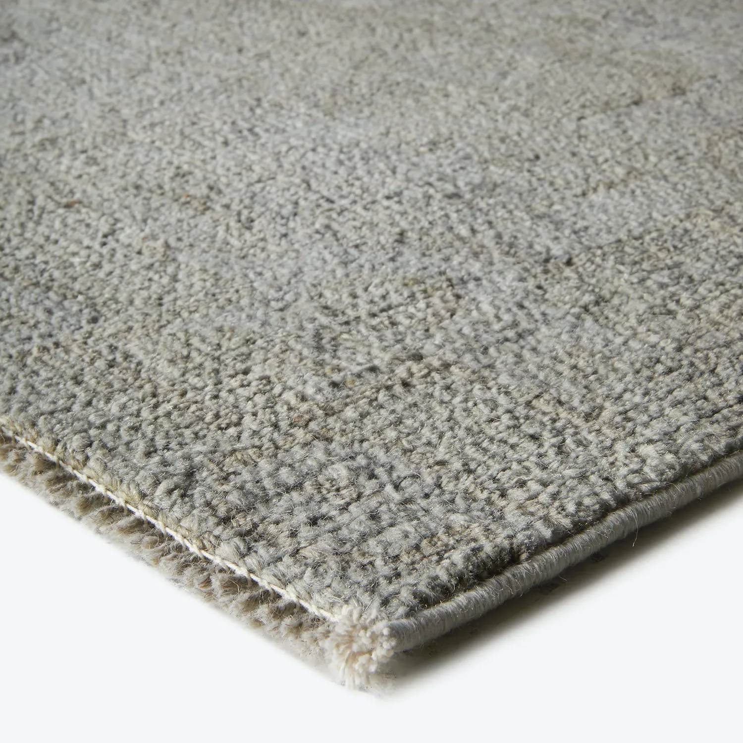 Grey Overdyed Wool Rug - 4'6" x 9'4"