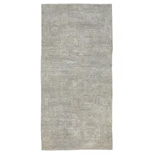 Grey Overdyed Wool Rug - 4'6" x 9'4"