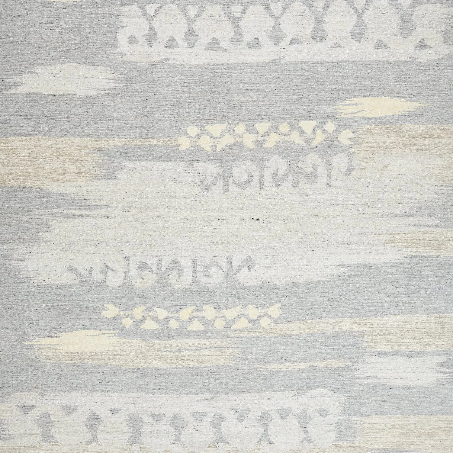 Grey Swedish Inspired Flatweave Wool Rug - 12' x 18'
