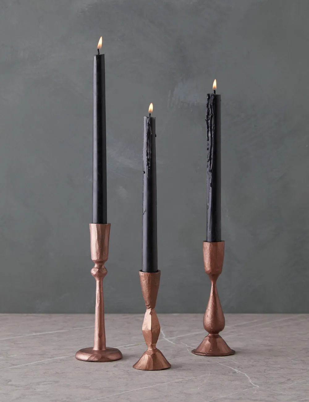 Hand-Forged Iron Taper Holder Lulu and Georgia