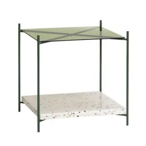 Hübsch Niche Side Table, Green/Terrazzo