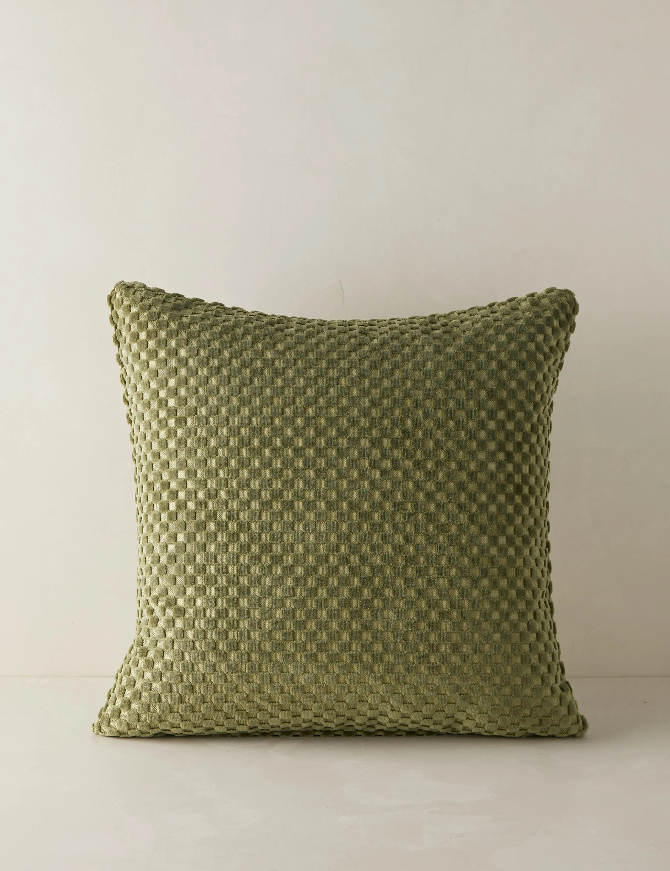 Hi-Lo Checker Velvet Pillow by Sarah Sherman Samuel Lulu and Georgia