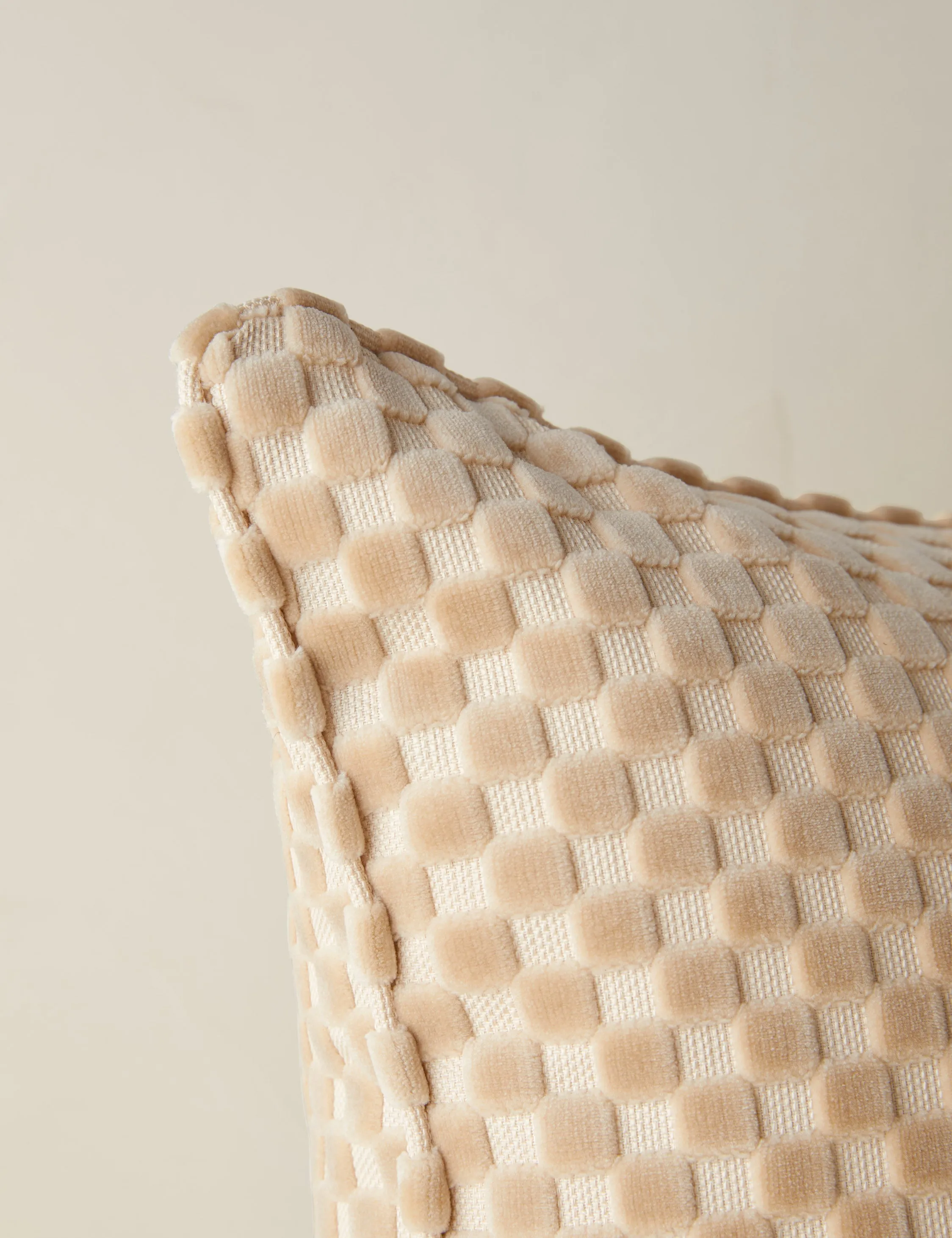 Hi-Lo Checker Velvet Pillow by Sarah Sherman Samuel Lulu and Georgia