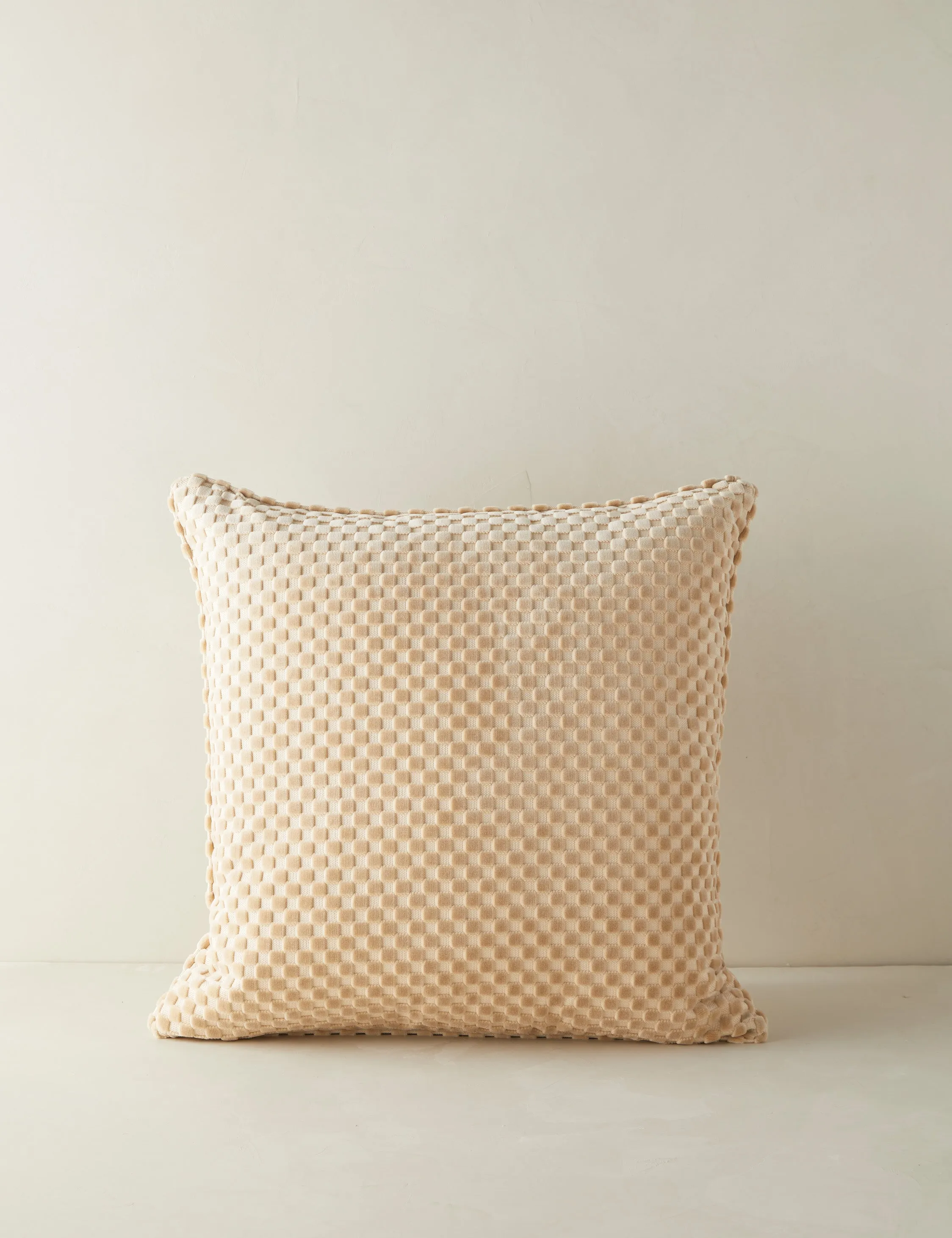 Hi-Lo Checker Velvet Pillow by Sarah Sherman Samuel Lulu and Georgia