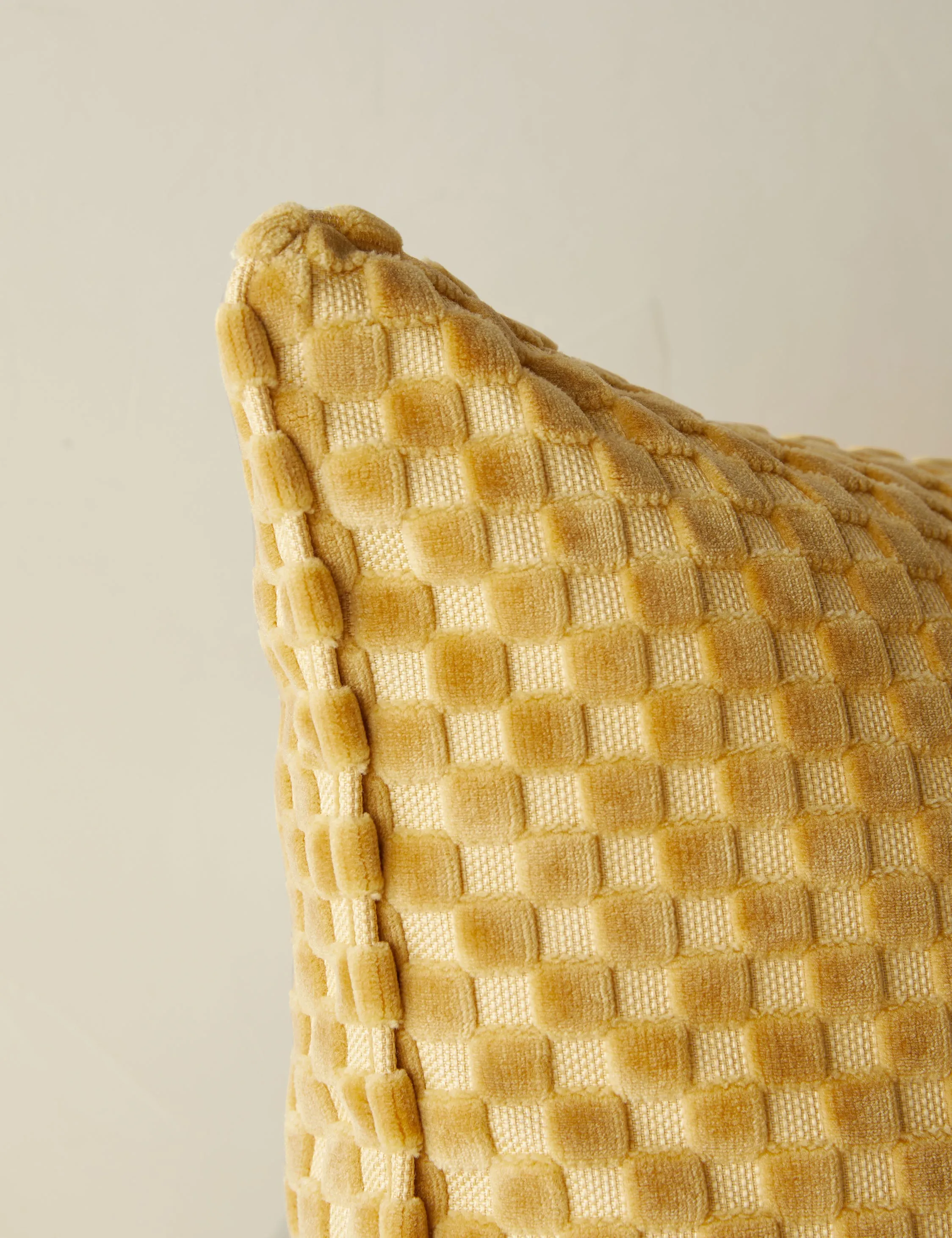 Hi-Lo Checker Velvet Pillow by Sarah Sherman Samuel Lulu and Georgia