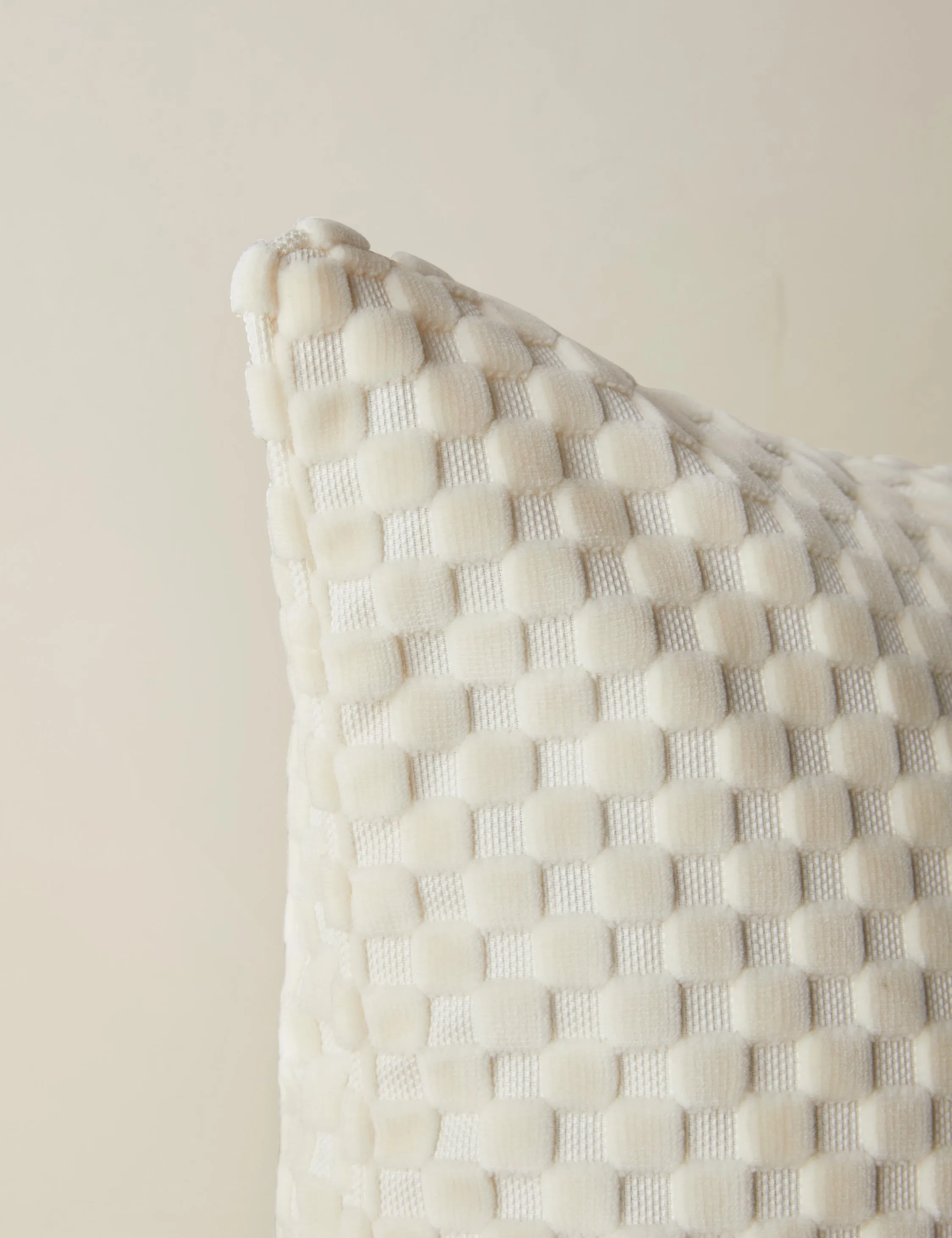 Hi-Lo Checker Velvet Pillow by Sarah Sherman Samuel Lulu and Georgia