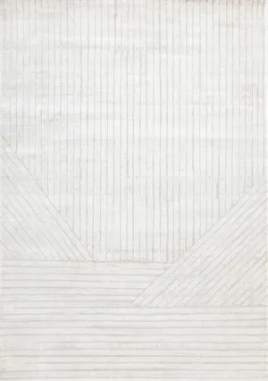 Hillary Modern Lines Area Rug - Cream - 5' X 8'