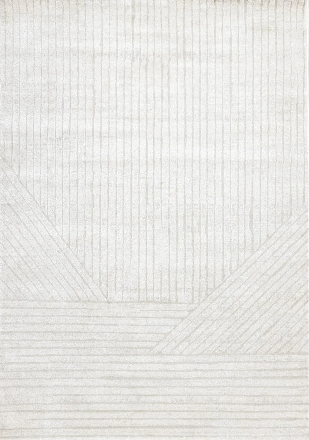 Hillary Modern Lines Area Rug - Cream - 5' X 8'