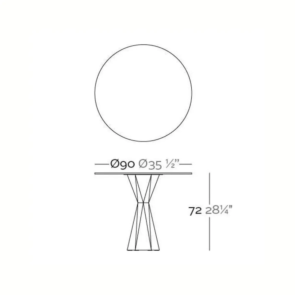 Illuminated Vertex Round Table