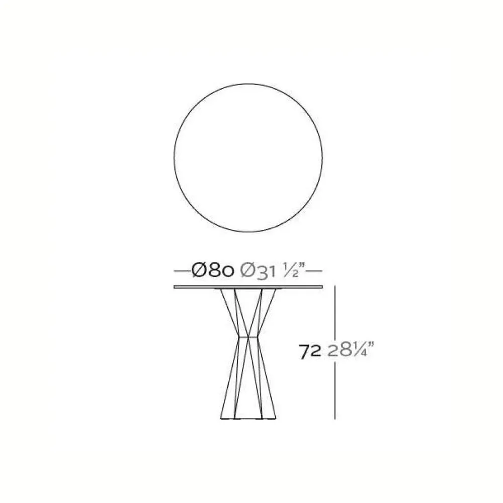 Illuminated Vertex Round Table