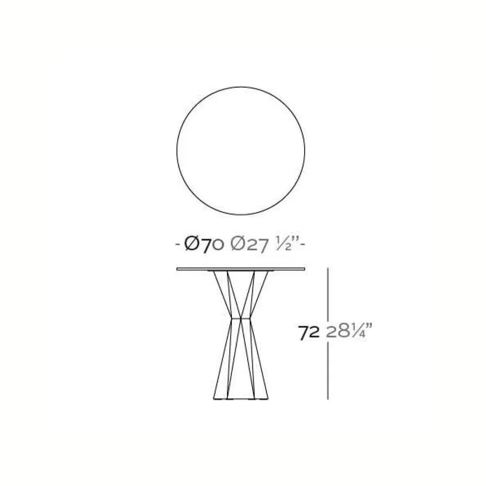 Illuminated Vertex Round Table