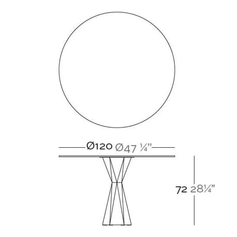 Illuminated Vertex Round Table