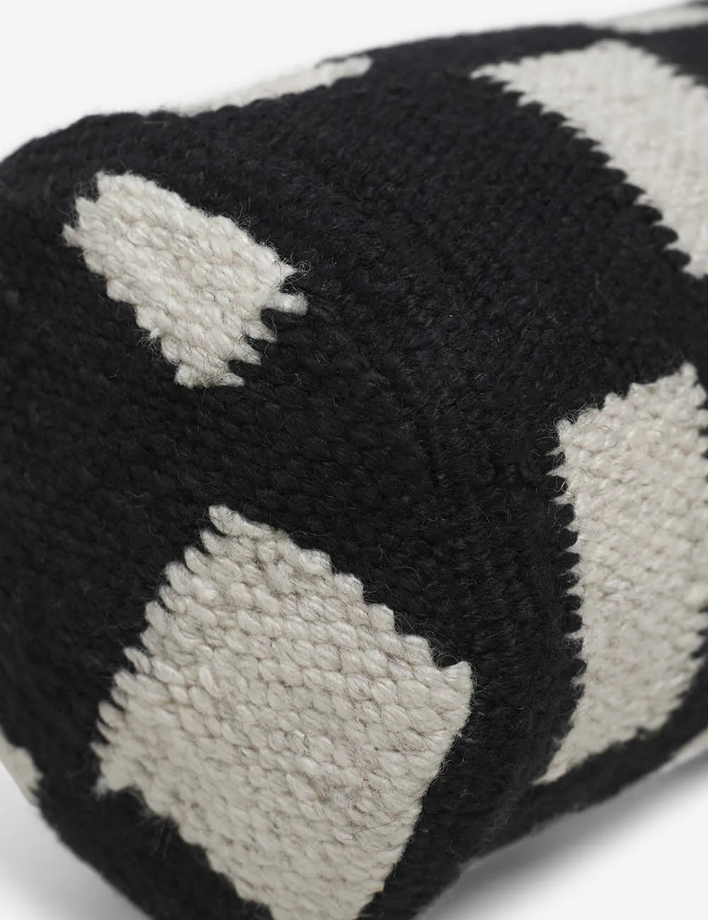 Irregular Checkerboard Bolster Pillow by Sarah Sherman Samuel Lulu and Georgia