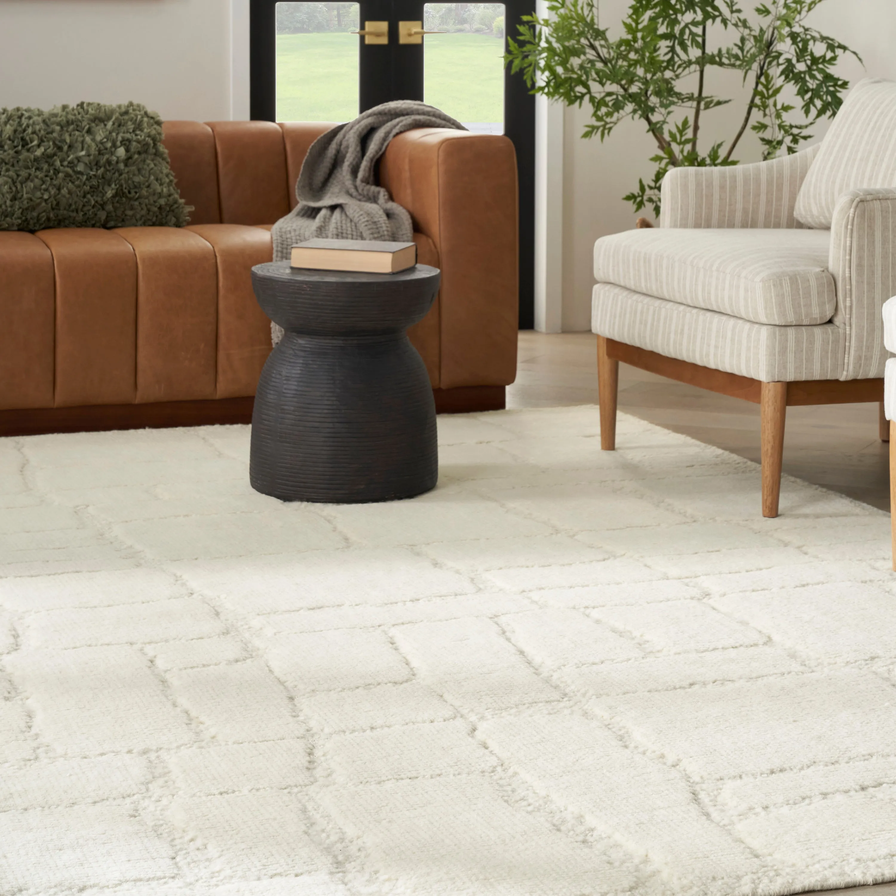 Ivory Essentials Moroccan Berber Wool Rug