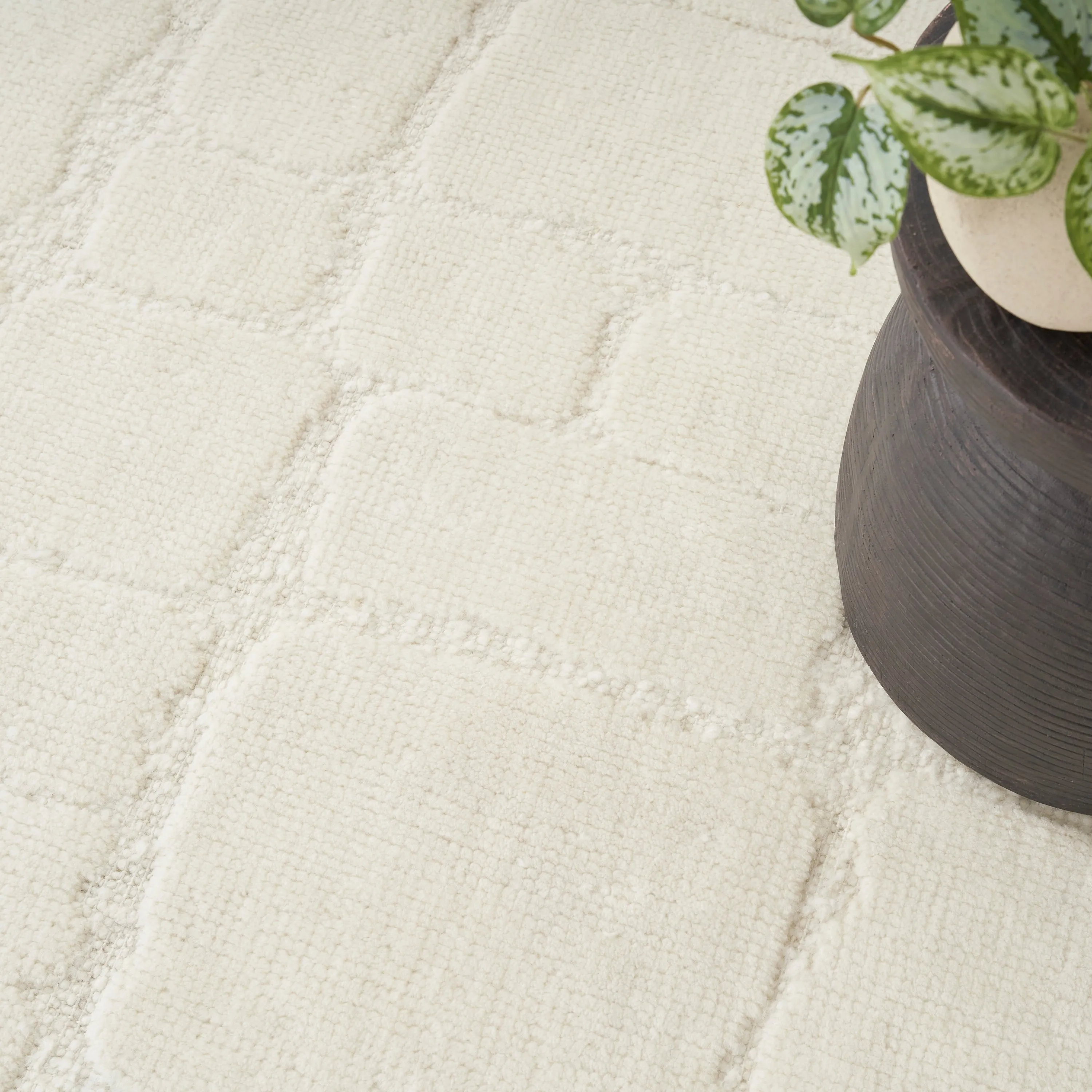 Ivory Essentials Moroccan Berber Wool Rug