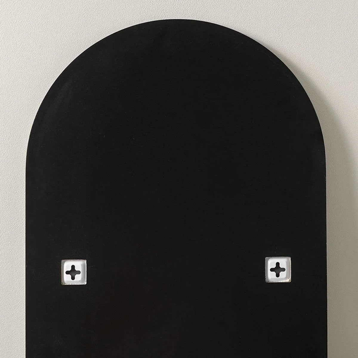 Kalili Frameless Pill Shaped Mirror Mocka
