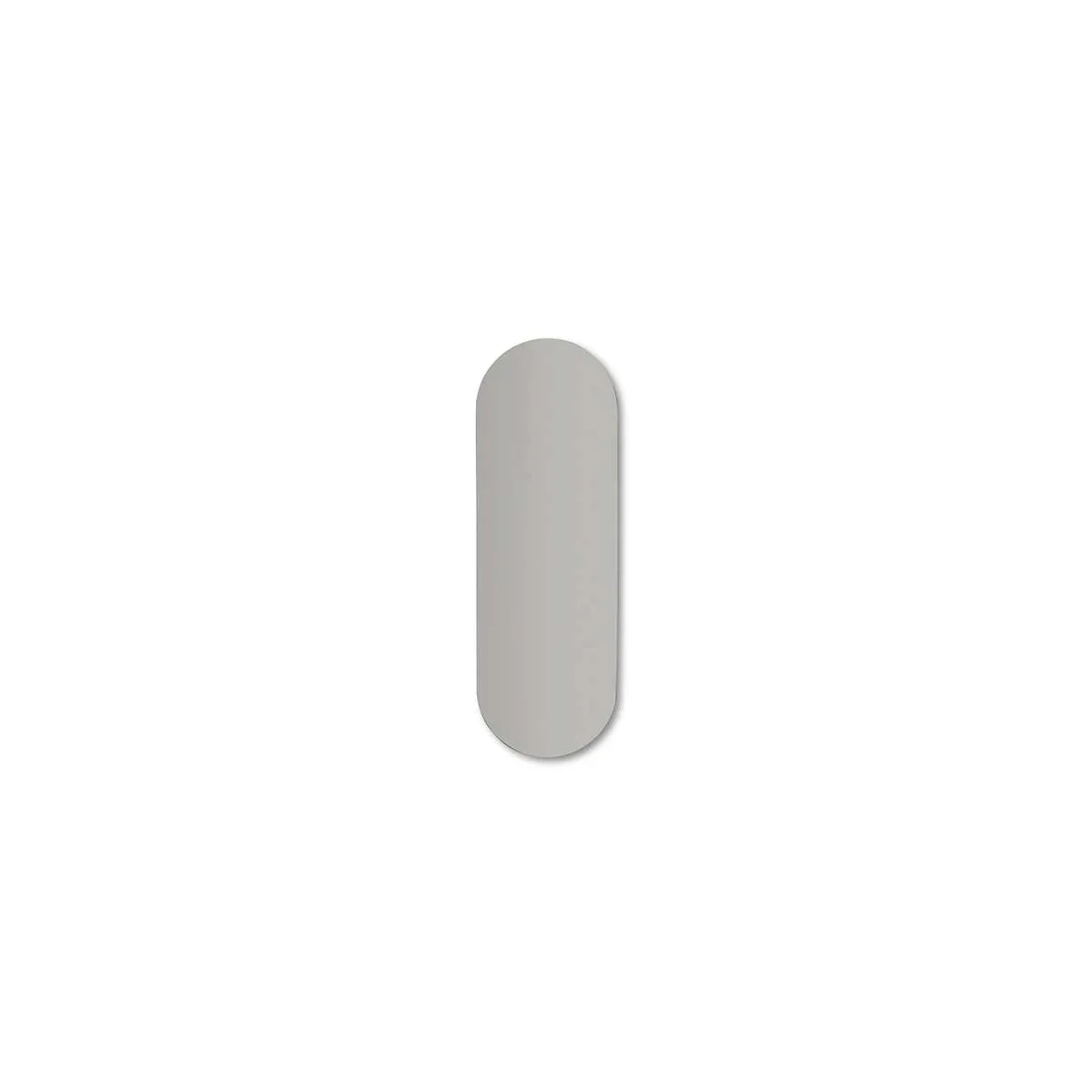 Kalili Frameless Pill Shaped Mirror Mocka