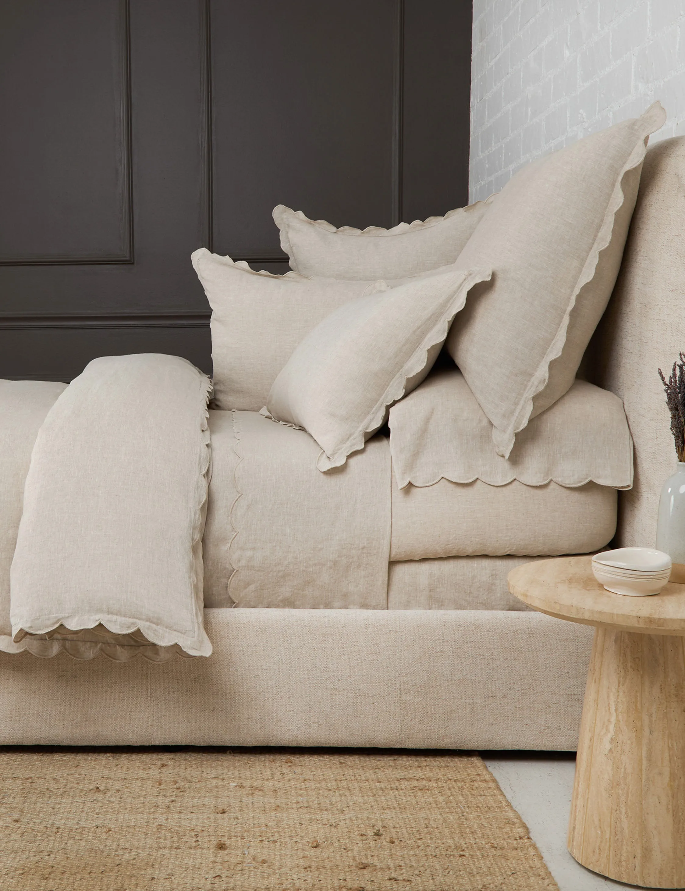 Kelly Linen Duvet Cover by Pom Pom At Home Lulu and Georgia