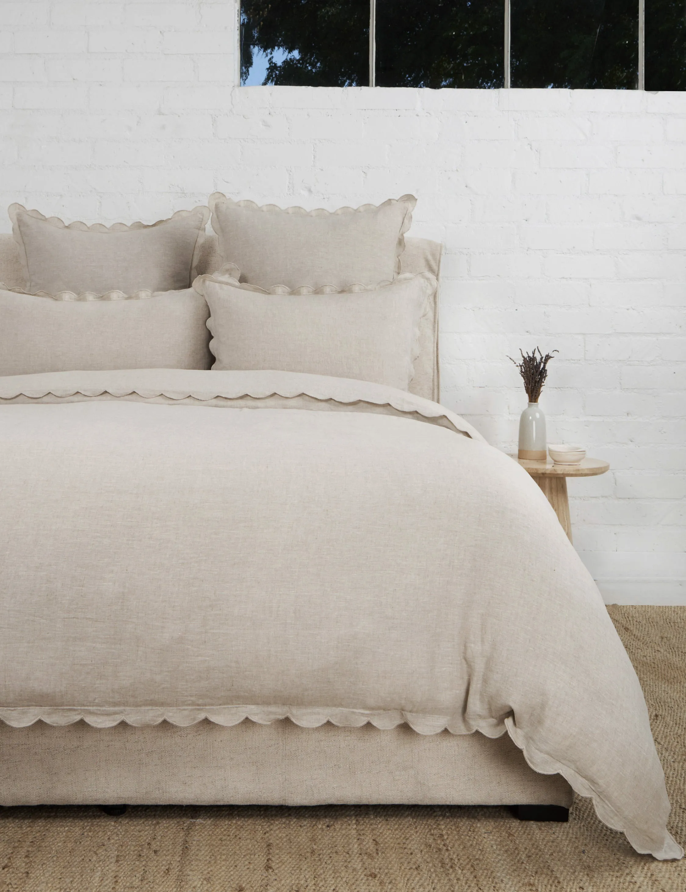 Kelly Linen Duvet Cover by Pom Pom At Home Lulu and Georgia