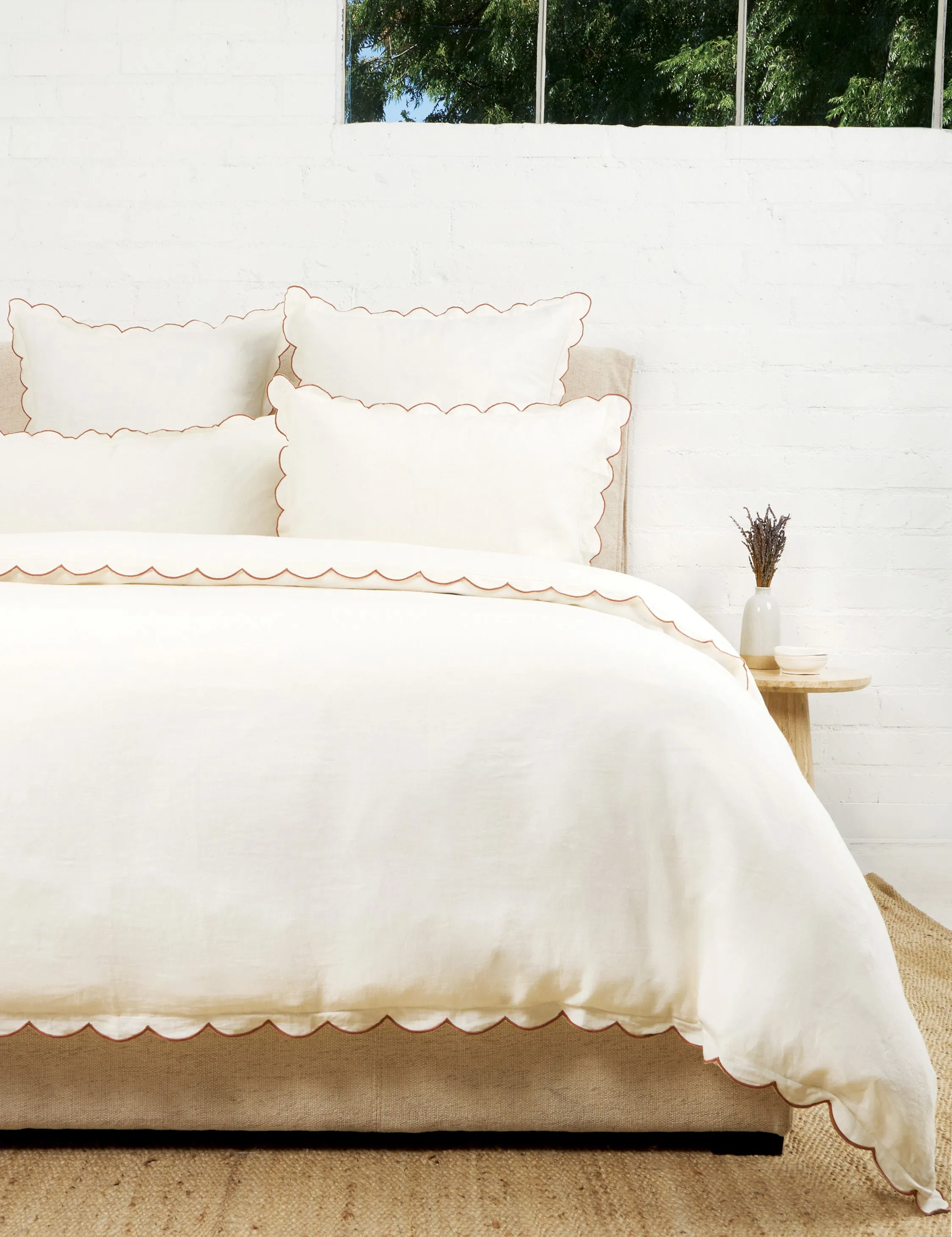 Kelly Linen Duvet Cover by Pom Pom At Home Lulu and Georgia