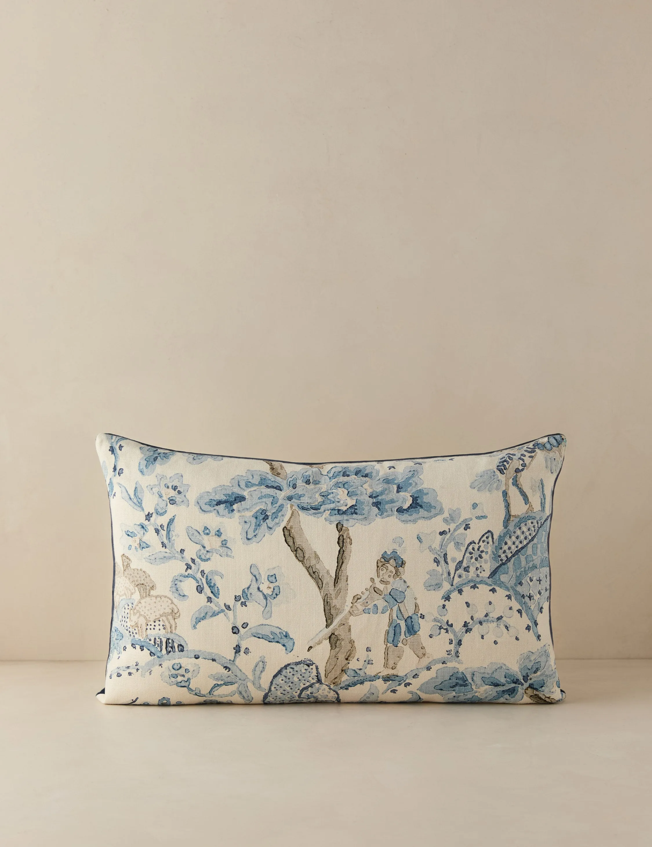 Kelmescott Linen Pillow by Scalamandre Lulu and Georgia