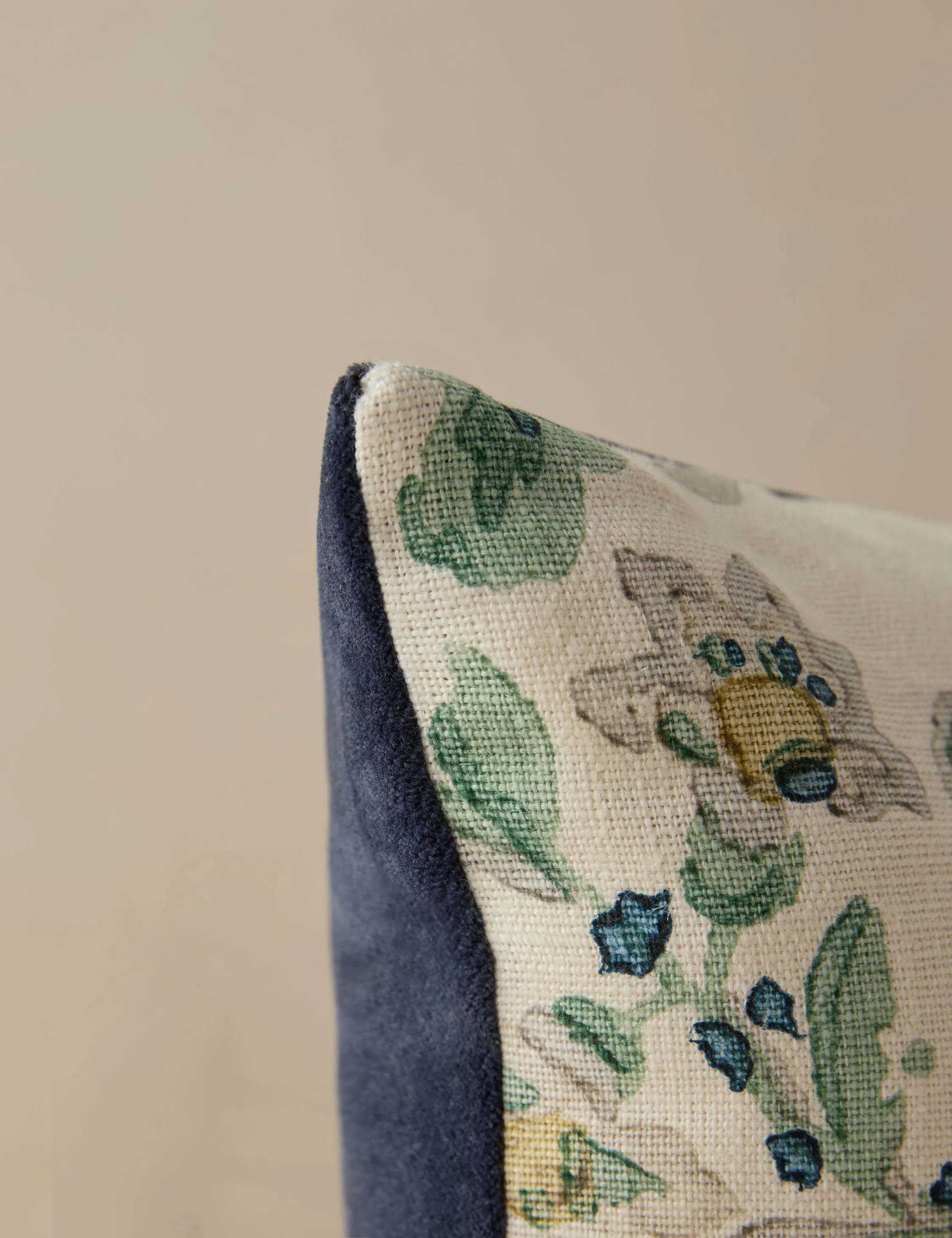 Kelmescott Linen Pillow by Scalamandre Lulu and Georgia