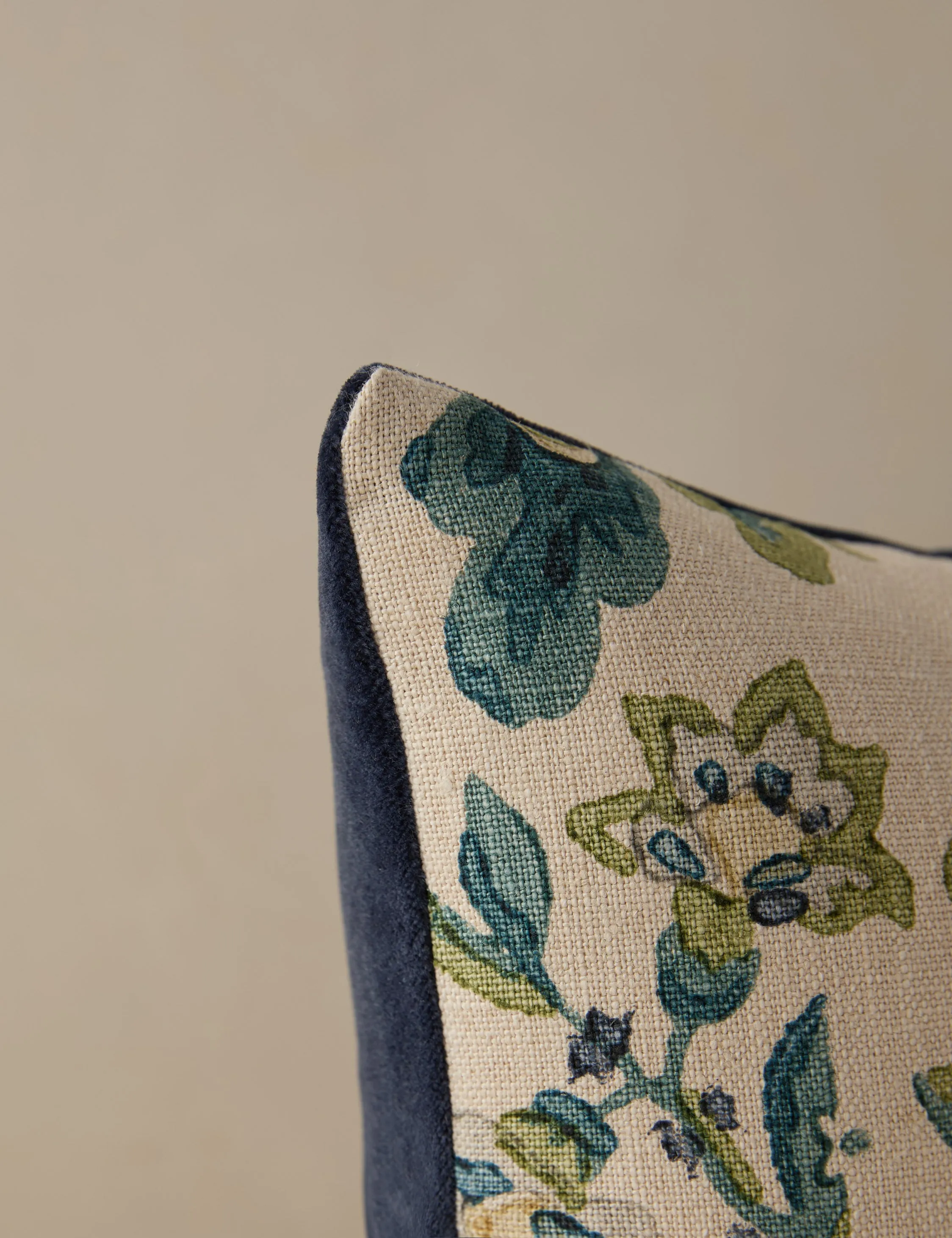 Kelmescott Linen Pillow by Scalamandre Lulu and Georgia
