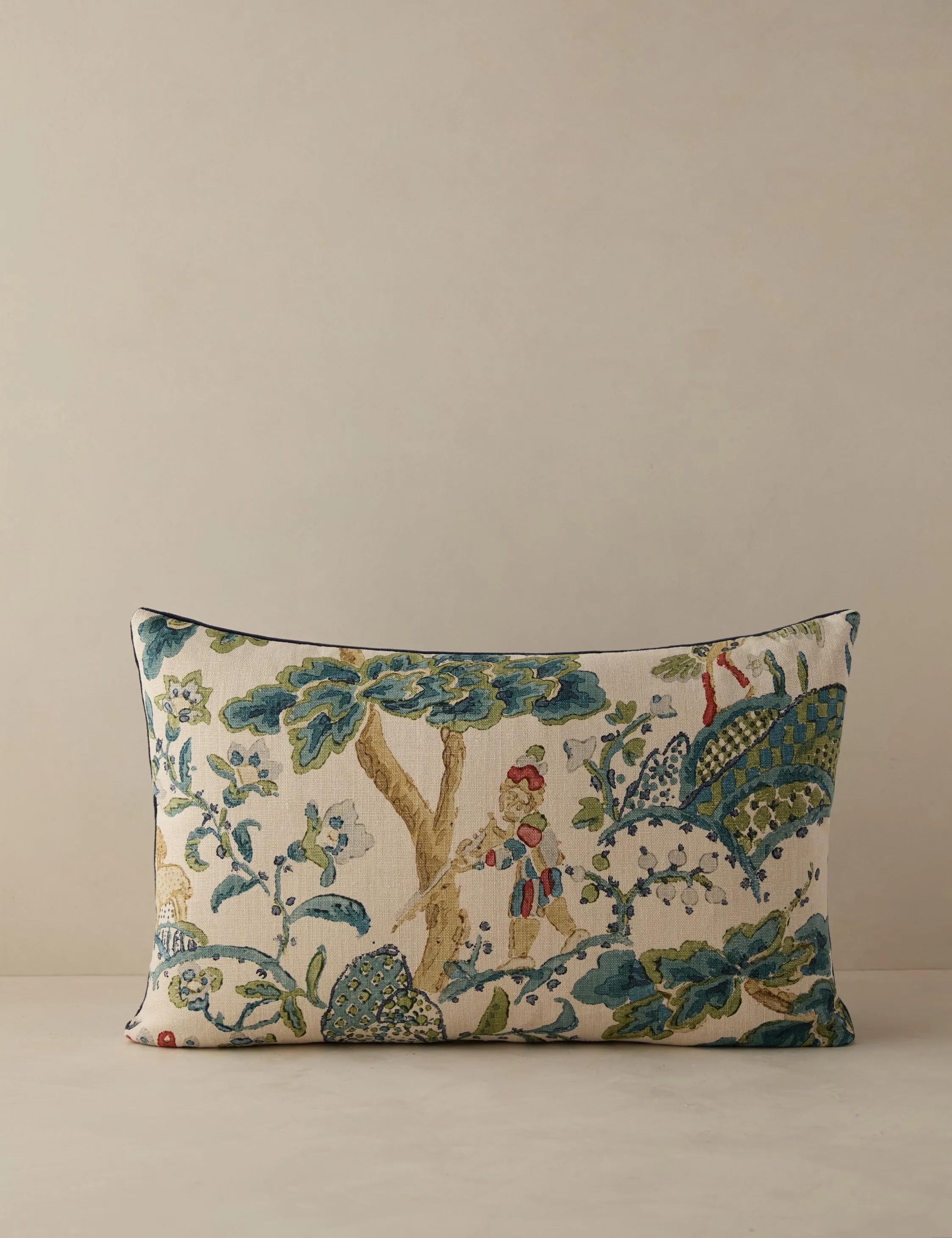 Kelmescott Linen Pillow by Scalamandre Lulu and Georgia