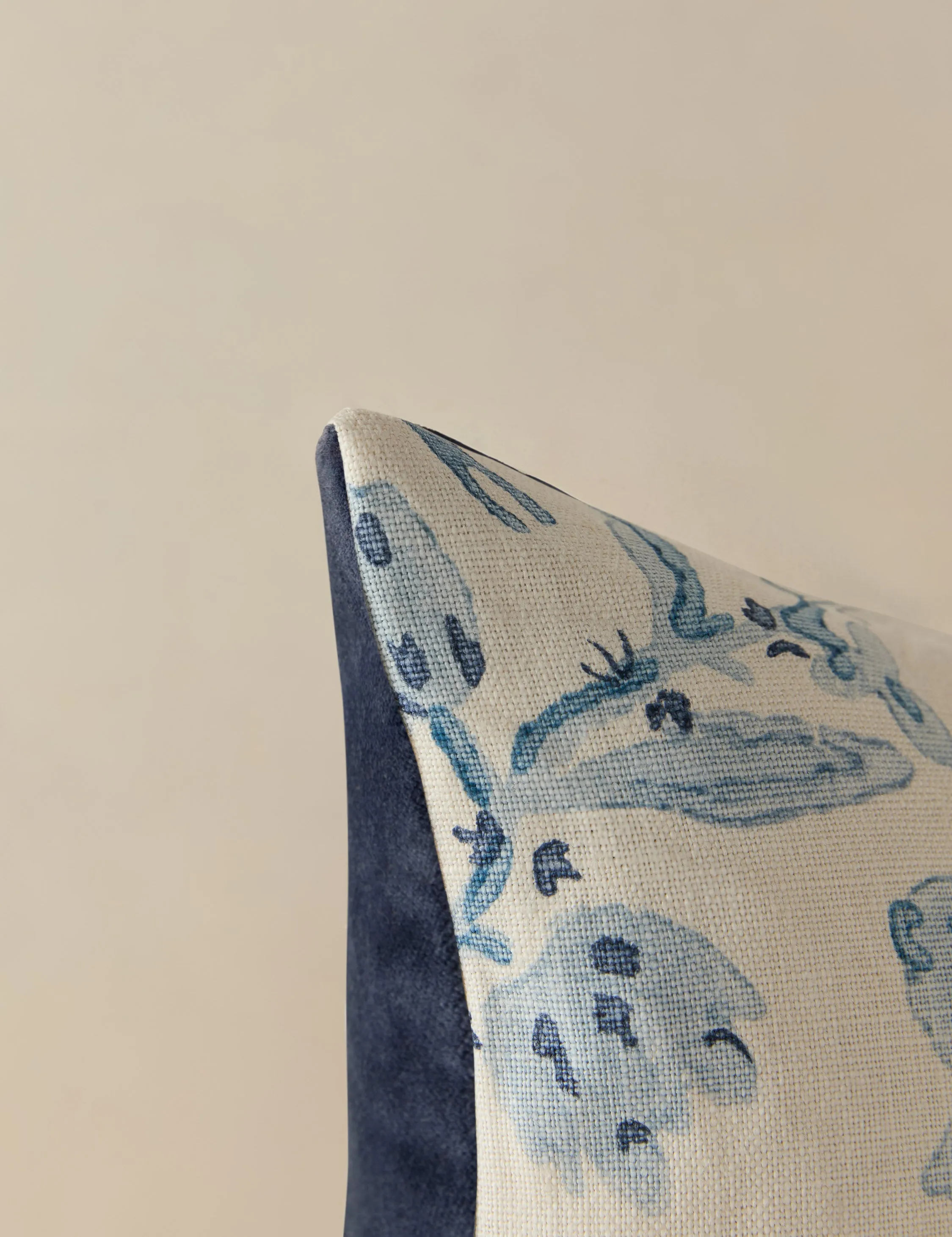 Kelmescott Linen Pillow by Scalamandre Lulu and Georgia