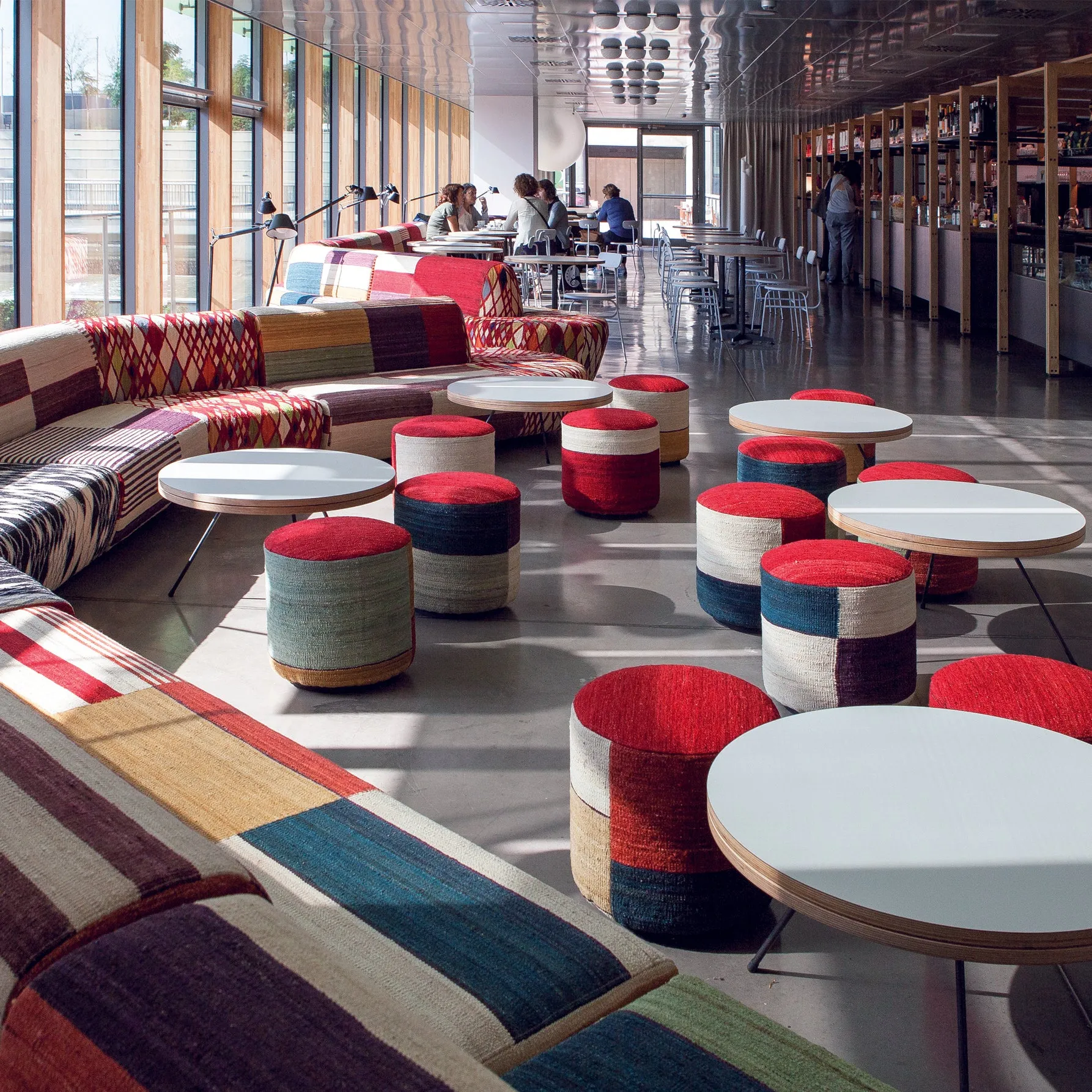 Kilim Color Pouf