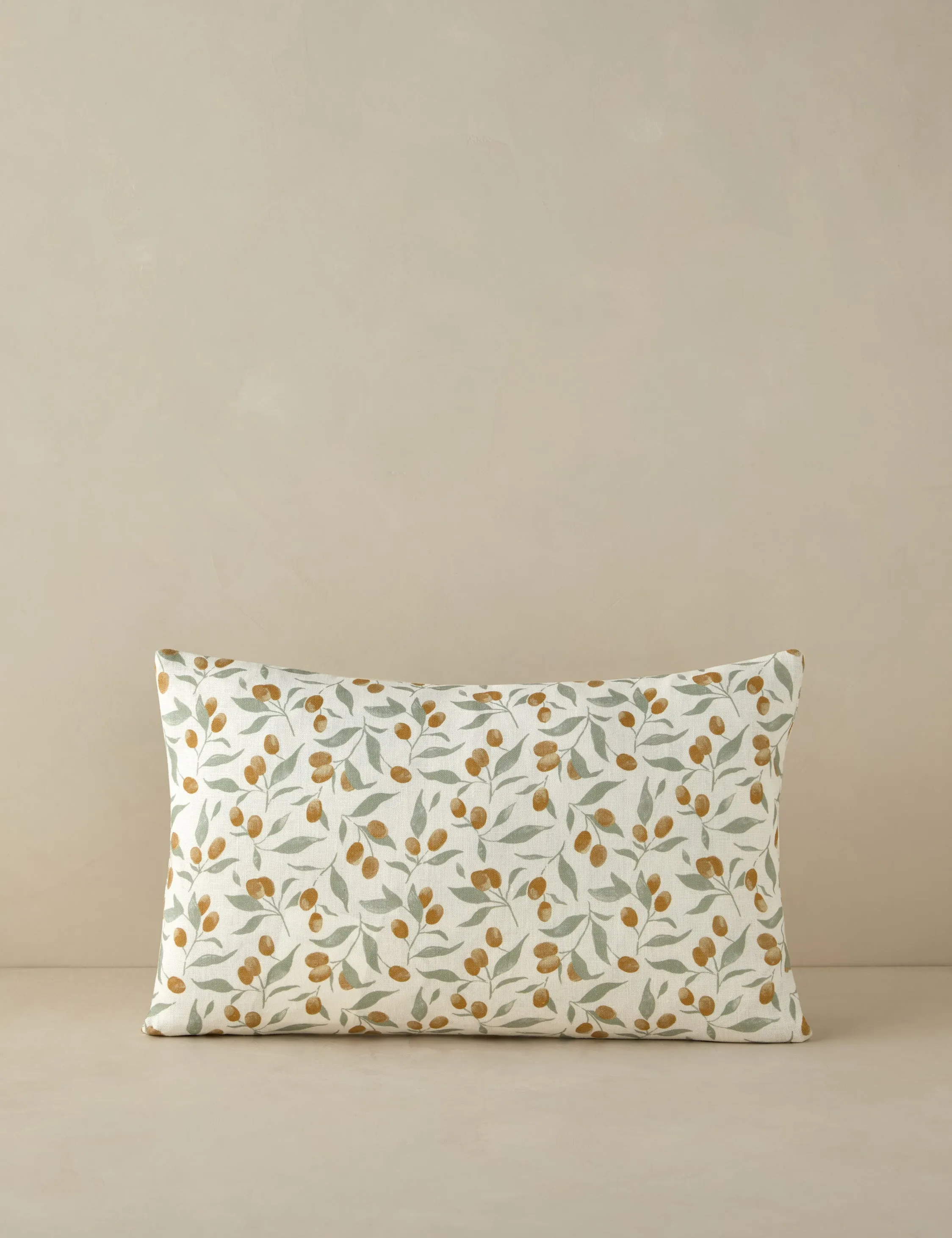 Kumquats Linen Pillow by Rylee   Cru Lulu and Georgia