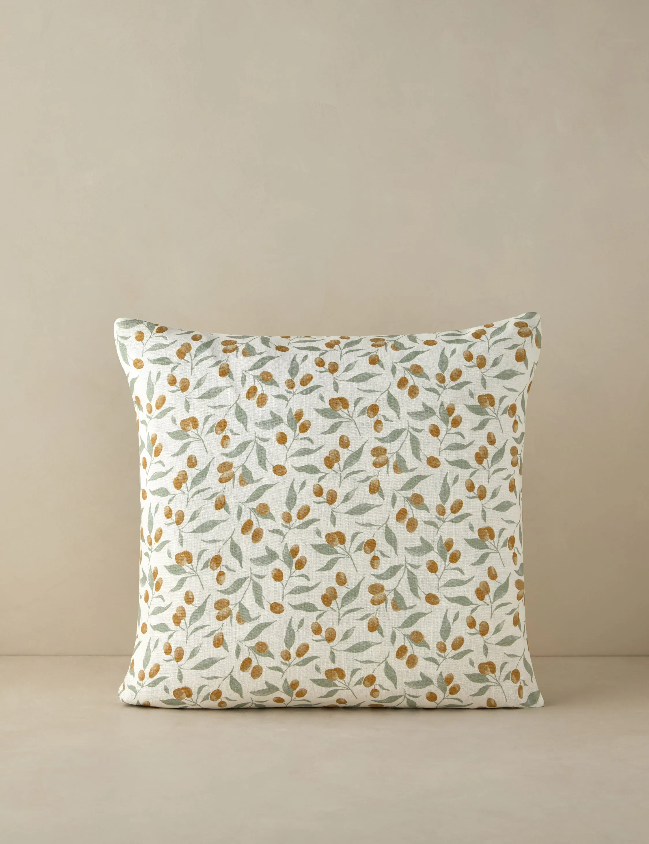 Kumquats Linen Pillow by Rylee   Cru Lulu and Georgia