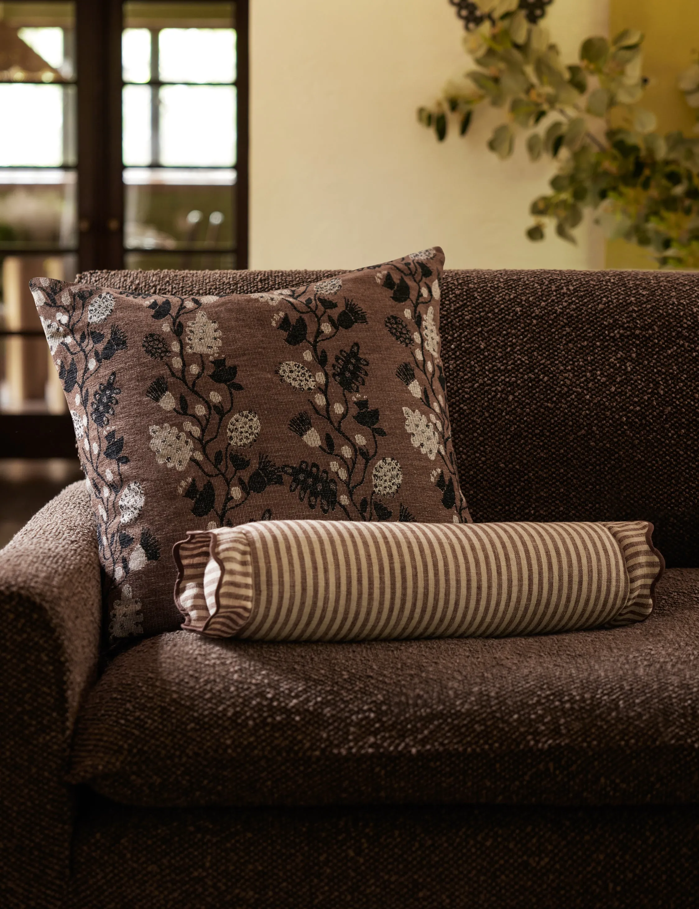 Lanie Linen Bolster Pillow by Sarah Sherman Samuel Lulu and Georgia