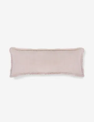 Laurel Stonewashed Linen Lumbar Pillow by Pom Pom at Home Lulu and Georgia