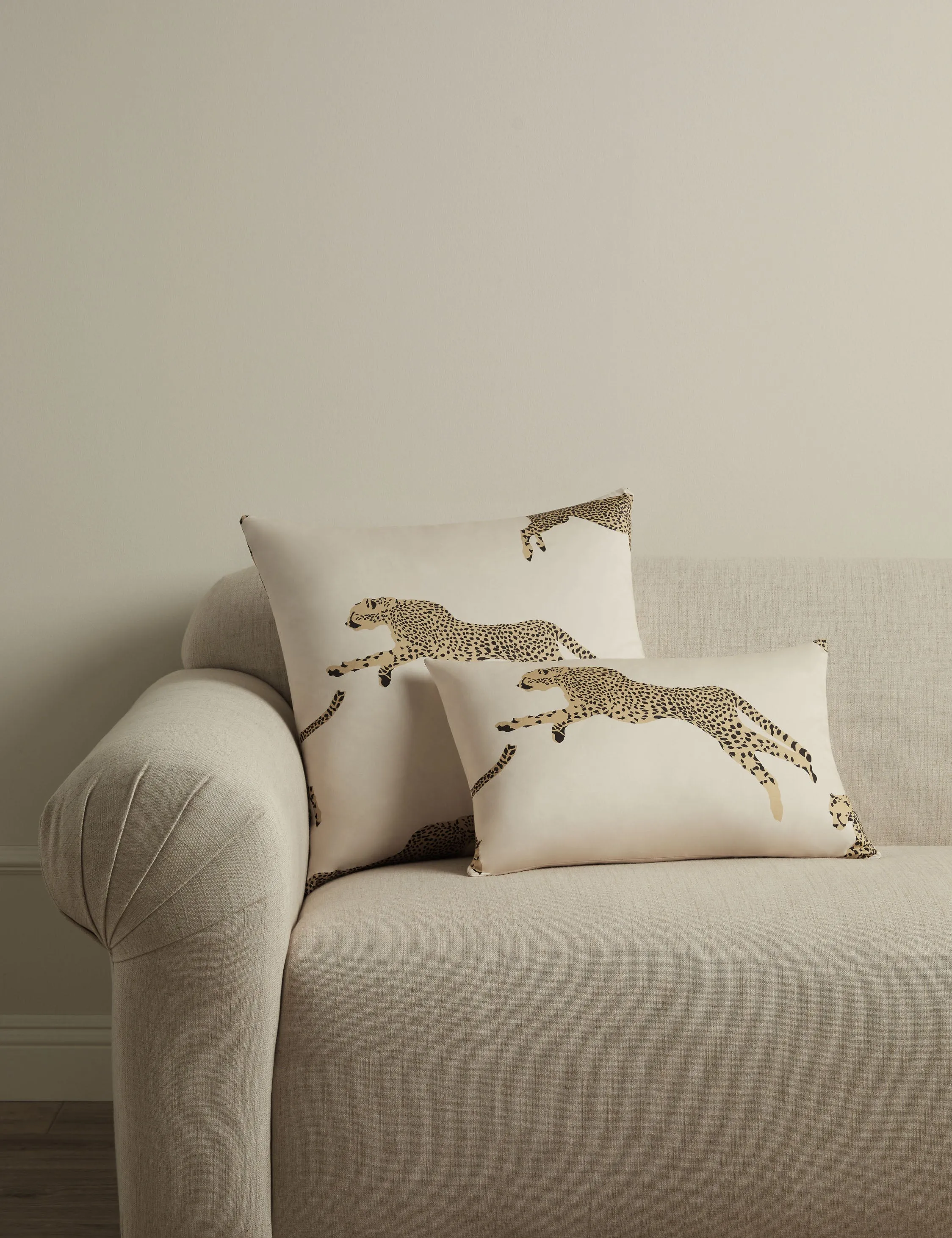 Leaping Cheetah Pillow by Scalamandre Lulu and Georgia