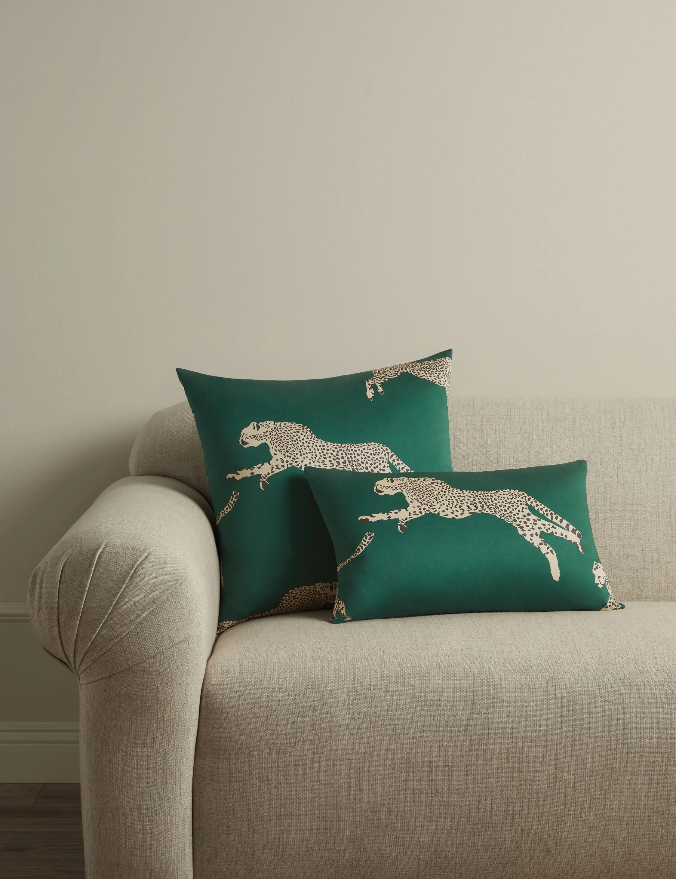 Leaping Cheetah Pillow by Scalamandre Lulu and Georgia