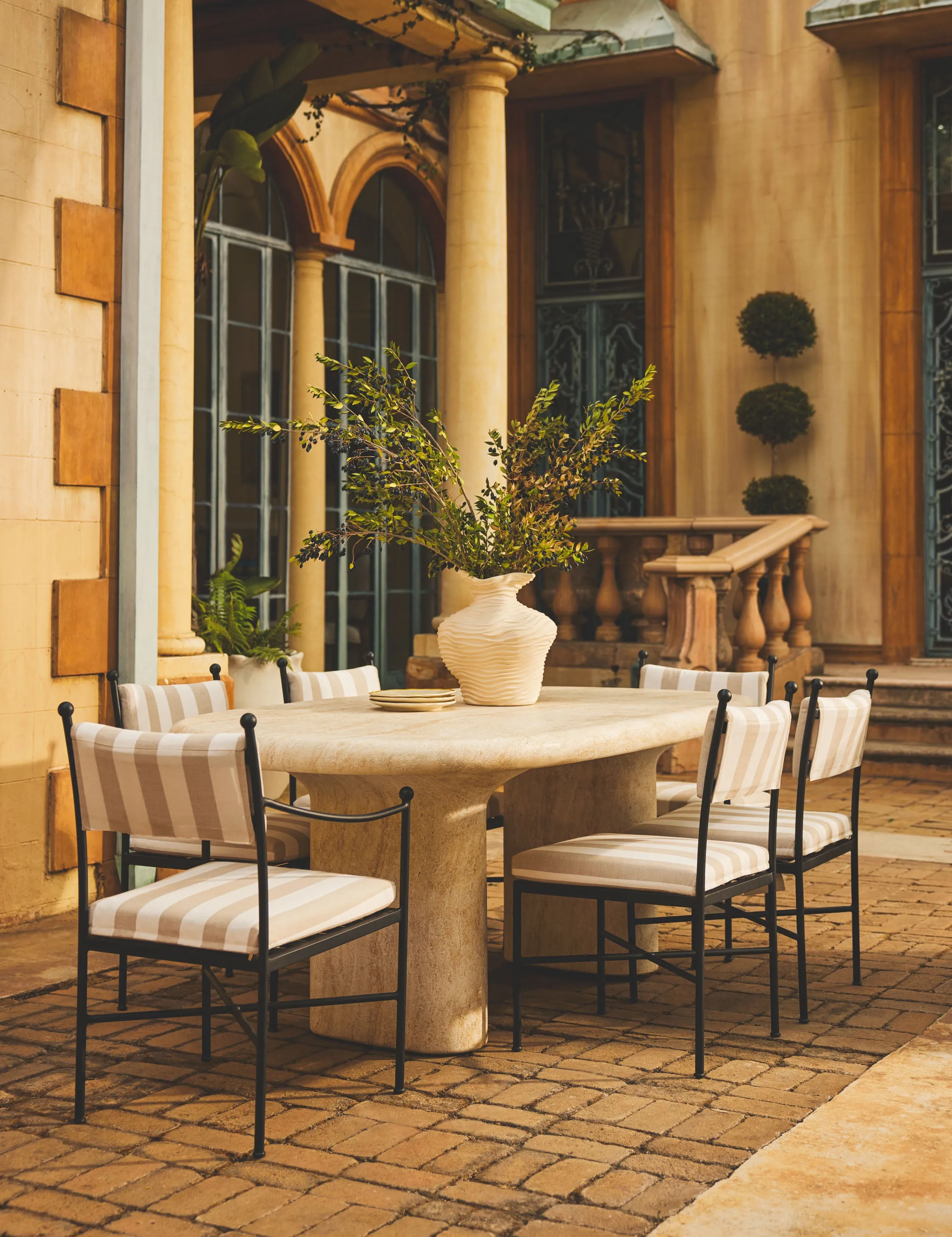 Leni Outdoor Dining Arm Chair Lulu and Georgia