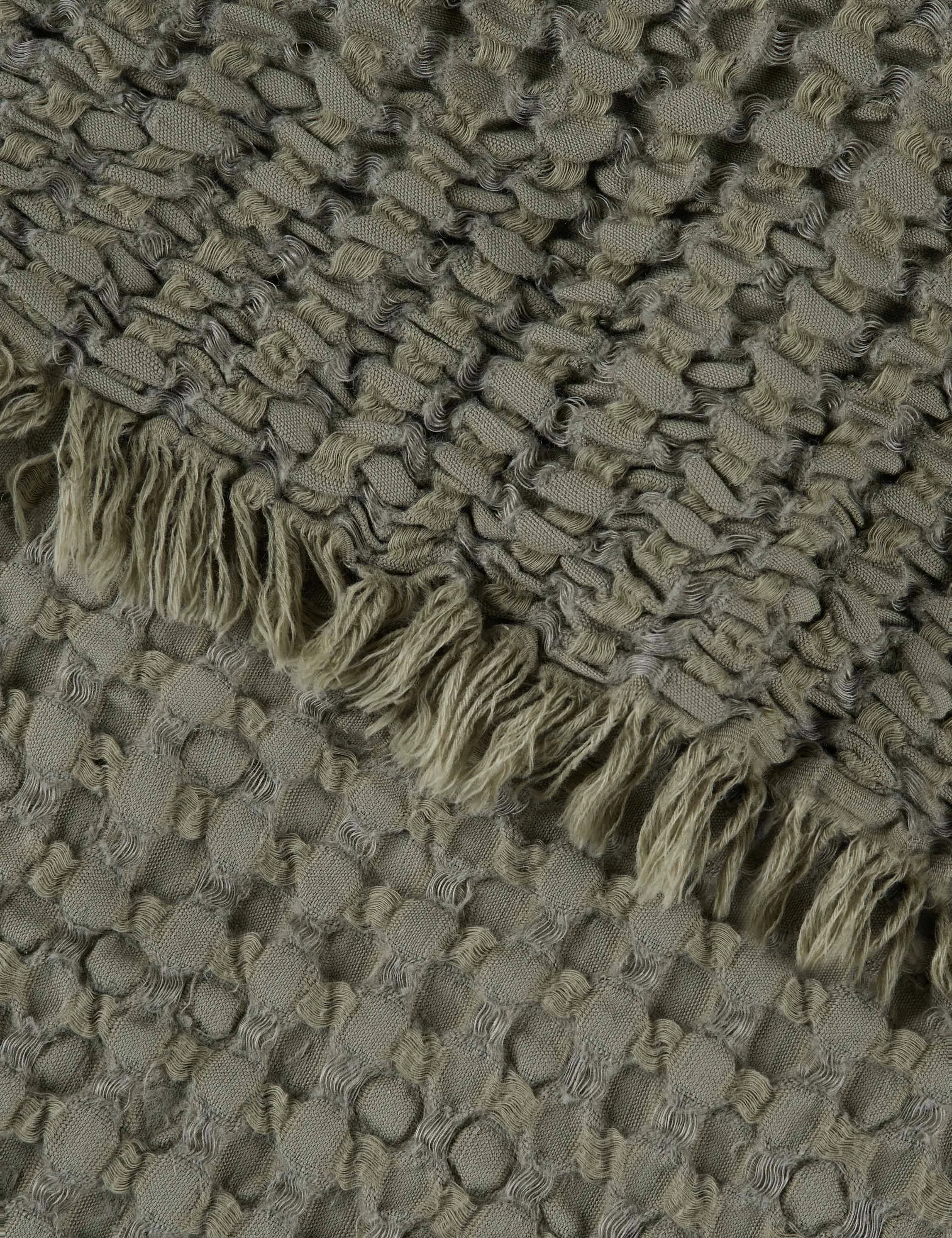 Lenora Textured Cotton Linen Blanket Lulu and Georgia
