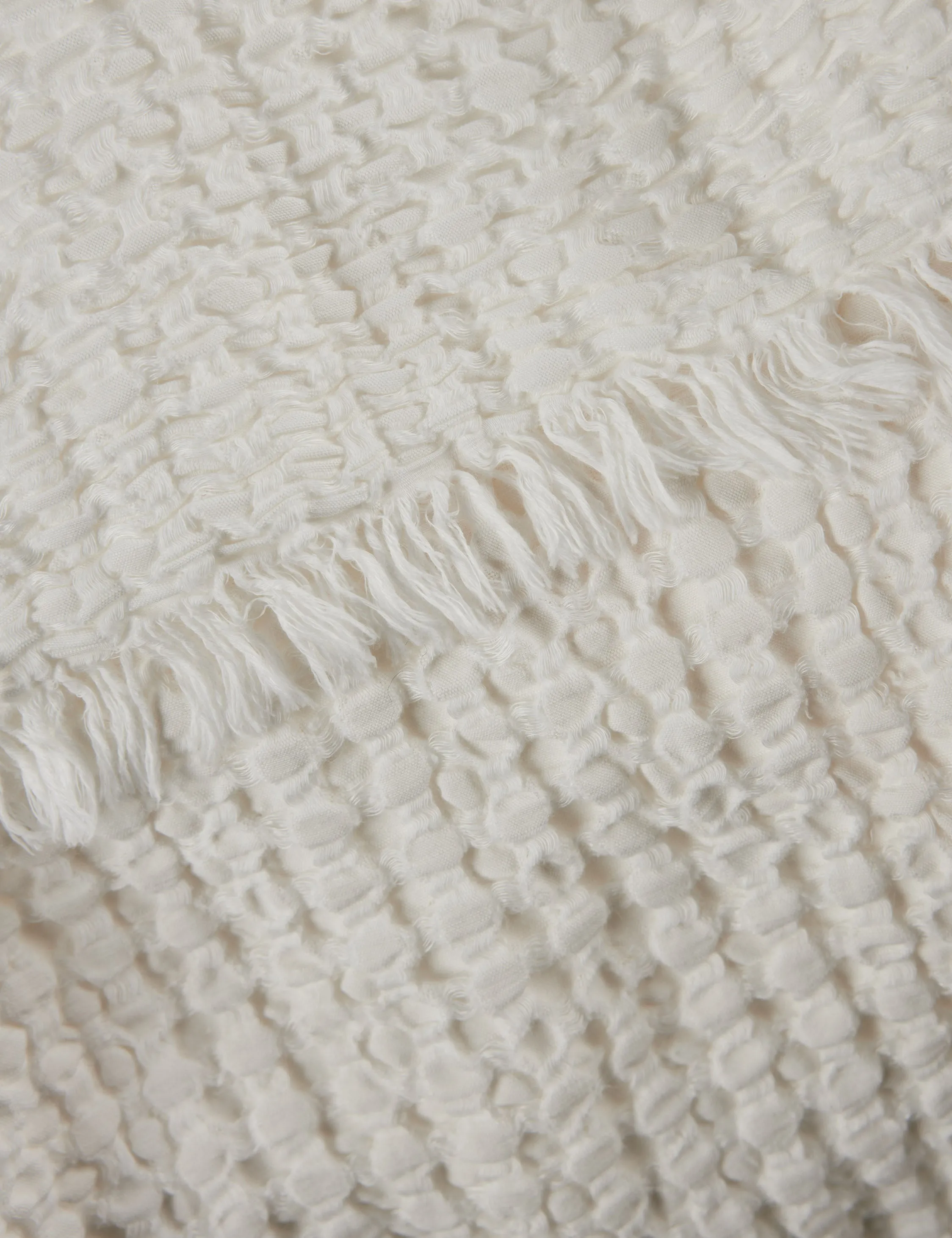 Lenora Textured Cotton Linen Blanket Lulu and Georgia