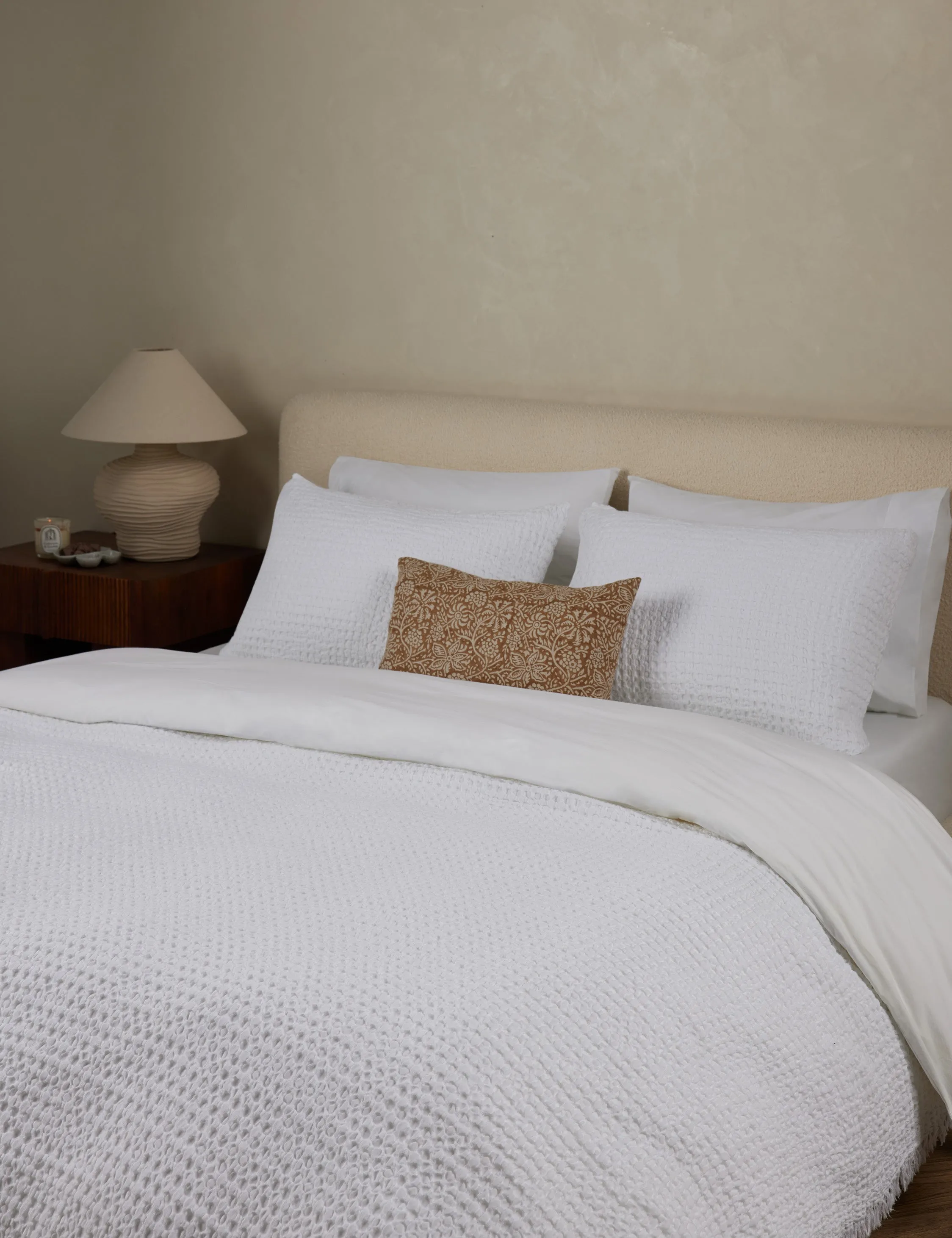 Lenora Textured Cotton Linen Blanket Lulu and Georgia