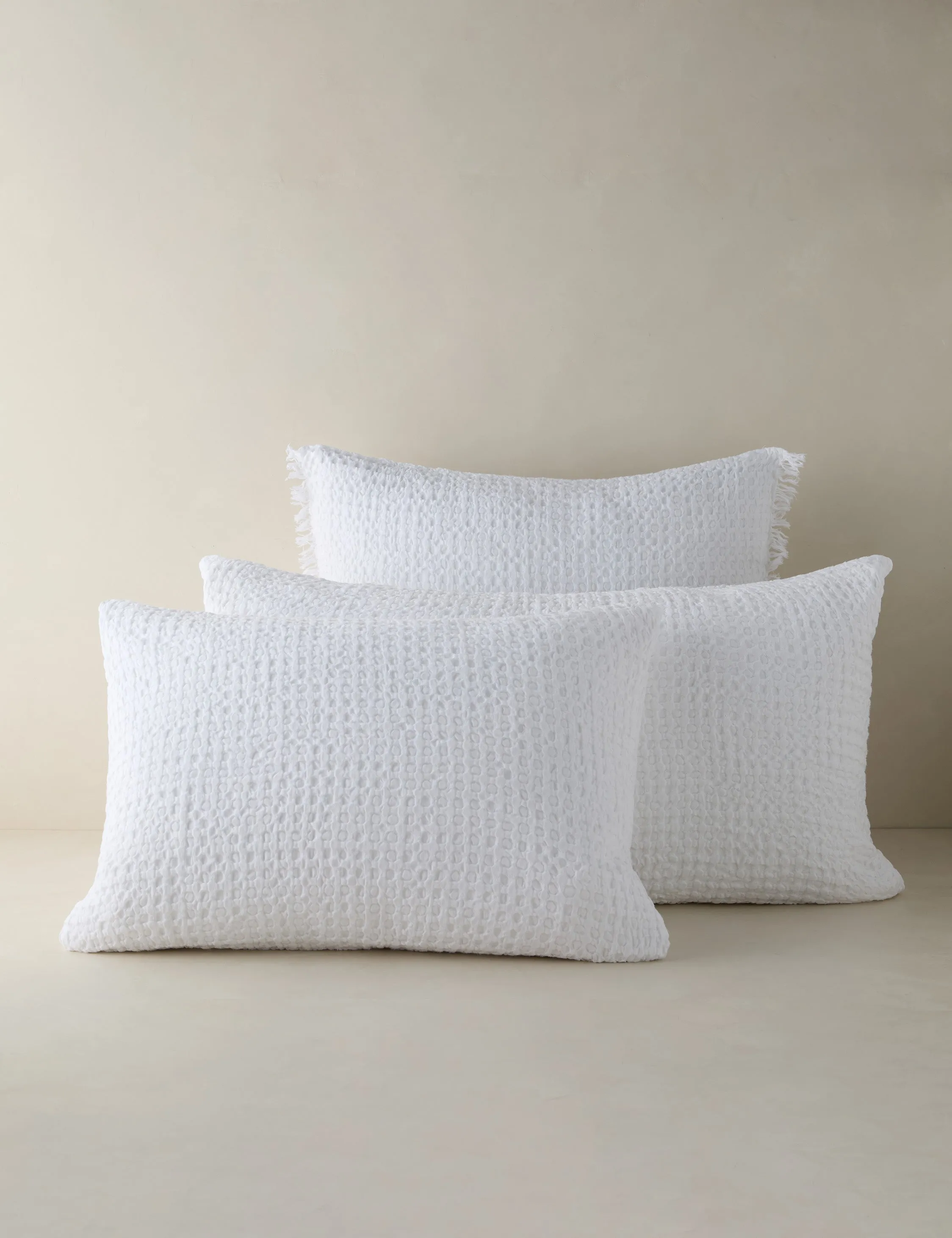Lenora Textured Cotton Linen Sham Lulu and Georgia