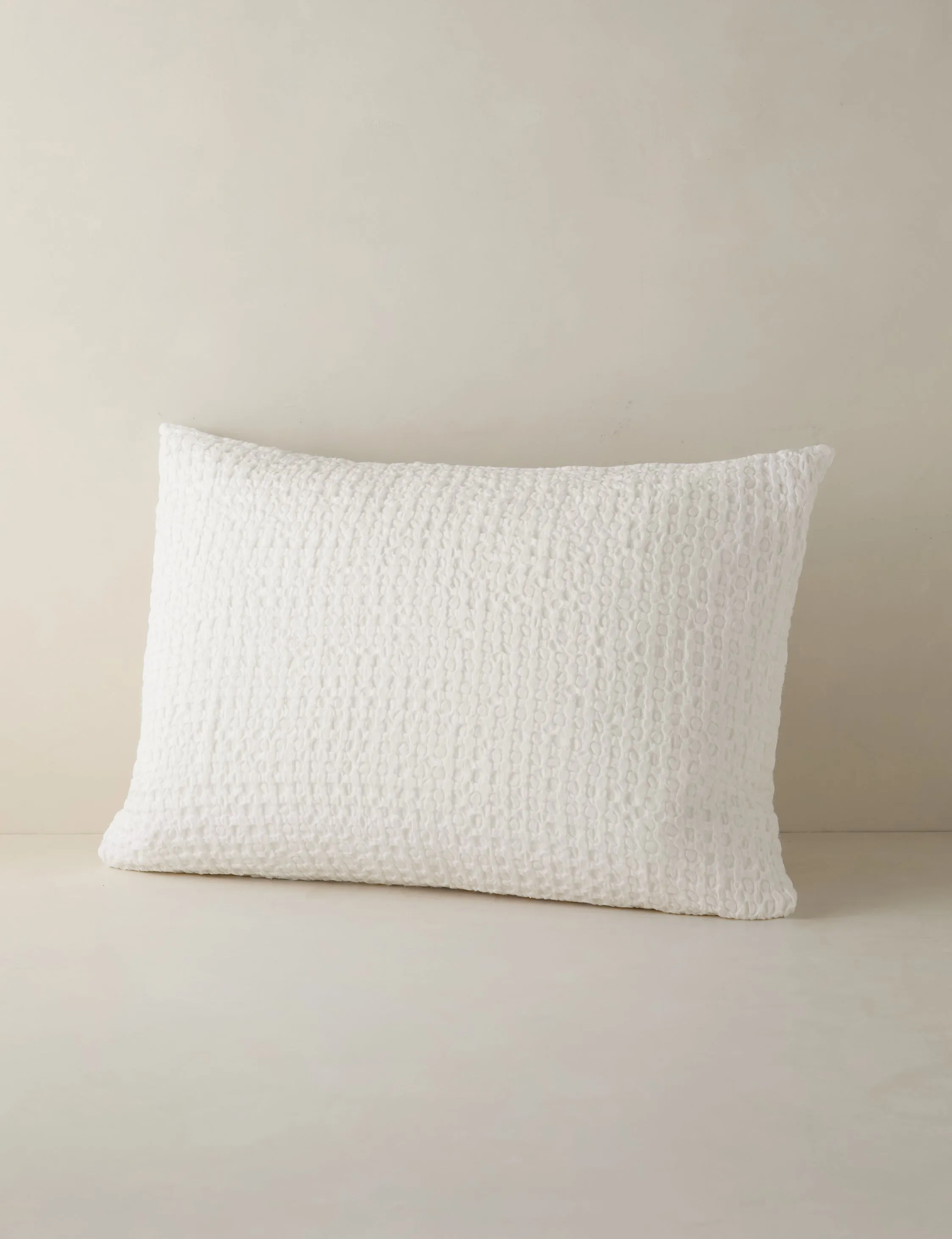 Lenora Textured Cotton Linen Sham Lulu and Georgia