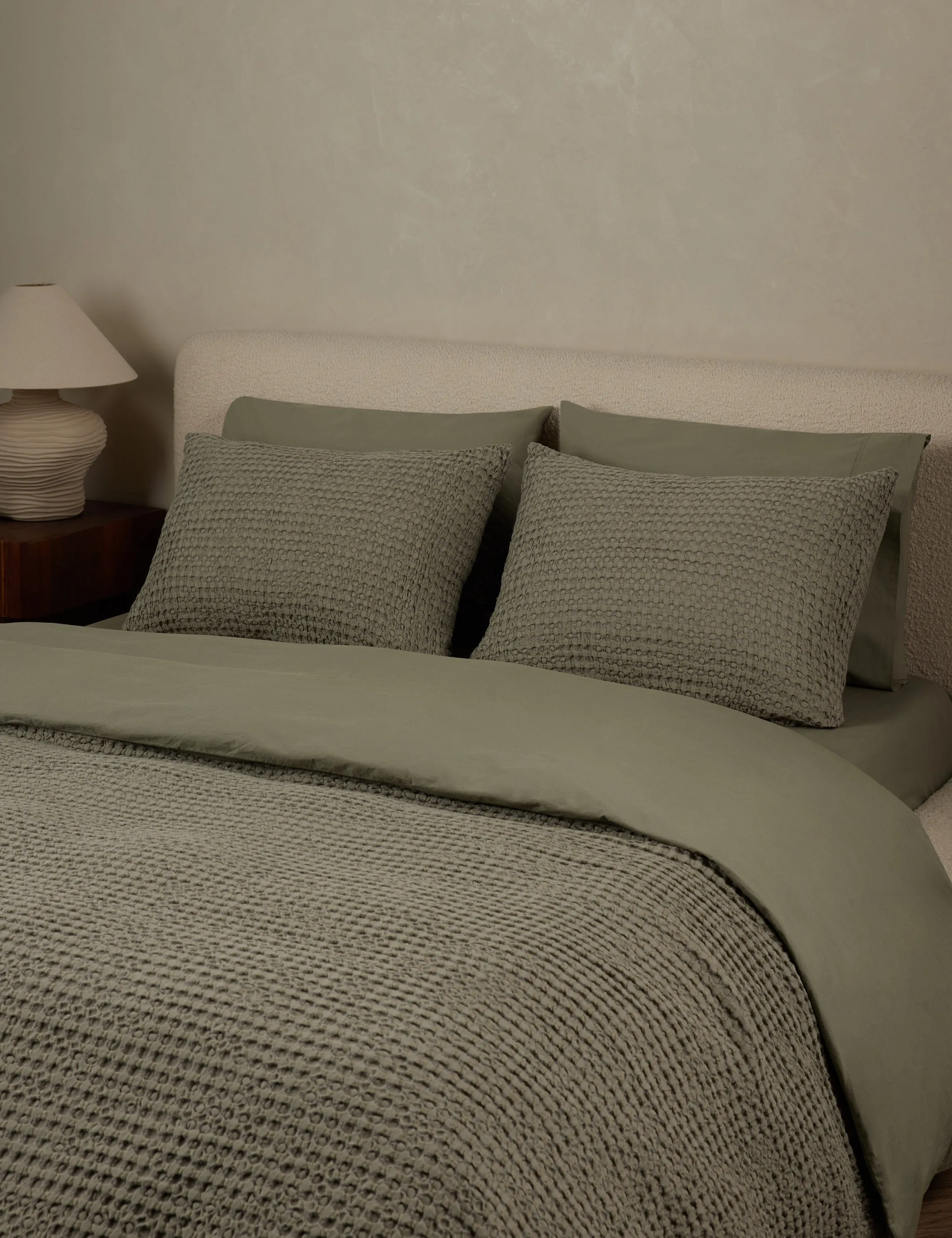 Lenora Textured Cotton Linen Sham Lulu and Georgia