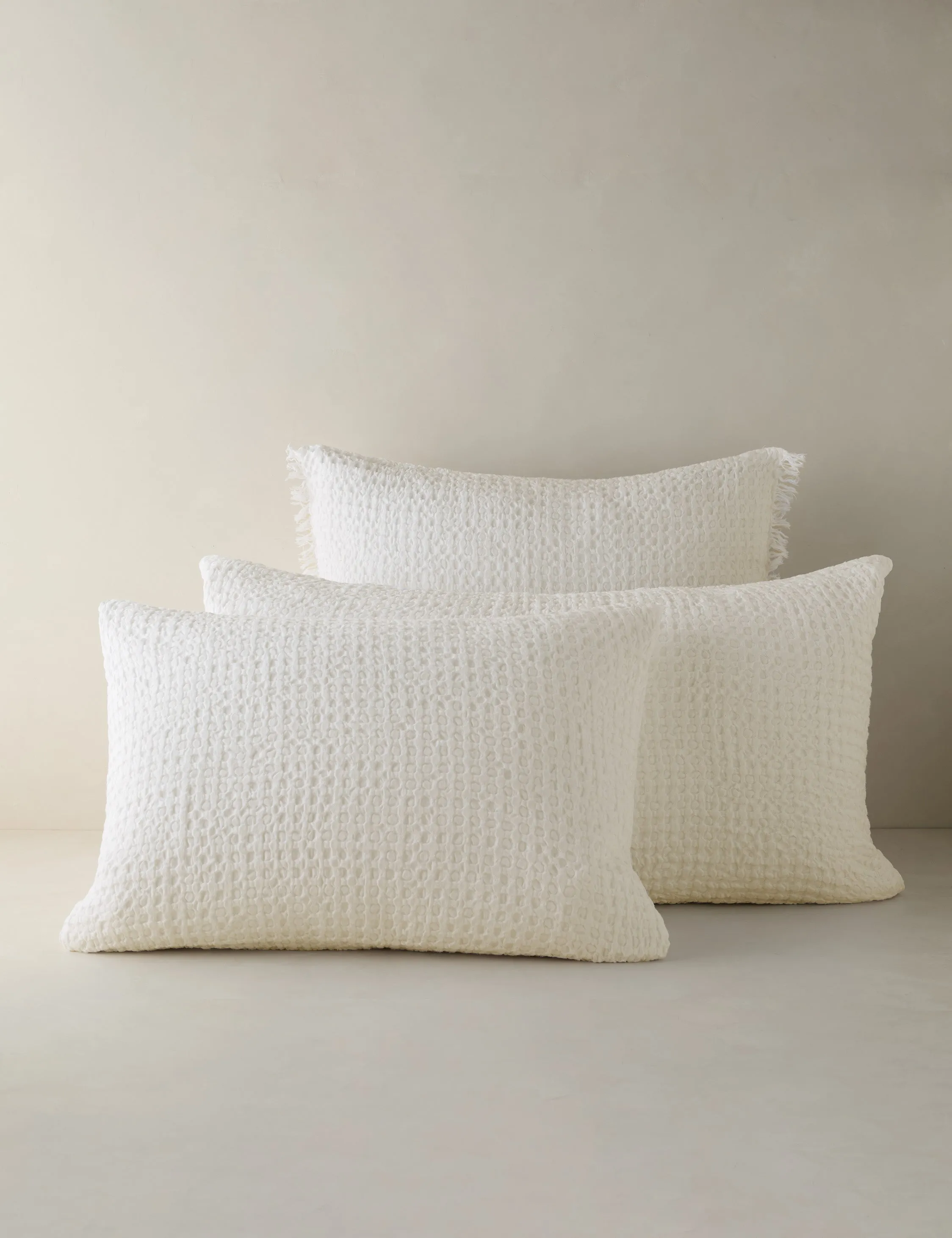 Lenora Textured Cotton Linen Sham Lulu and Georgia