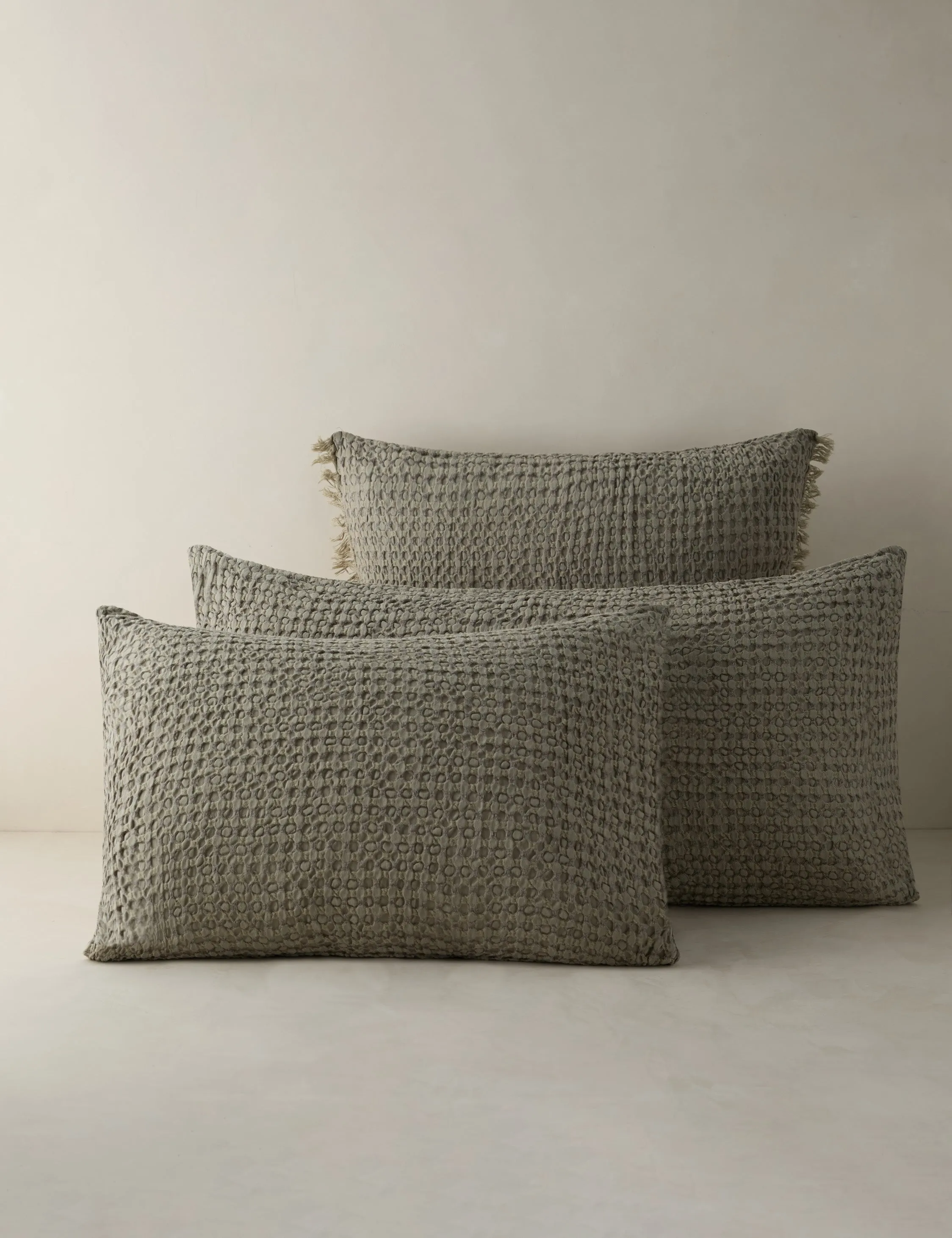 Lenora Textured Cotton Linen Sham Lulu and Georgia